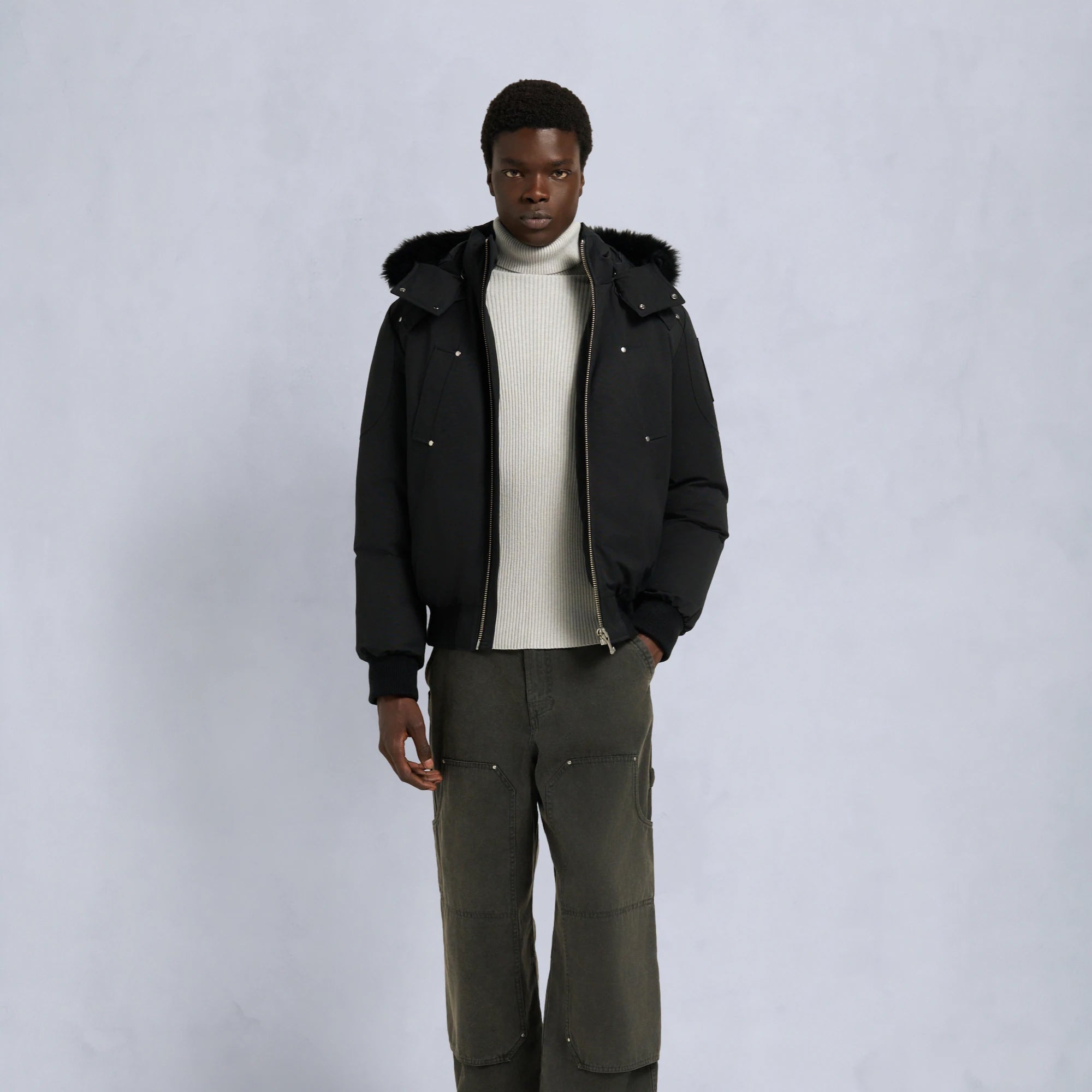 Moose Knuckles Mens Original Ballistic Bomber Jacket