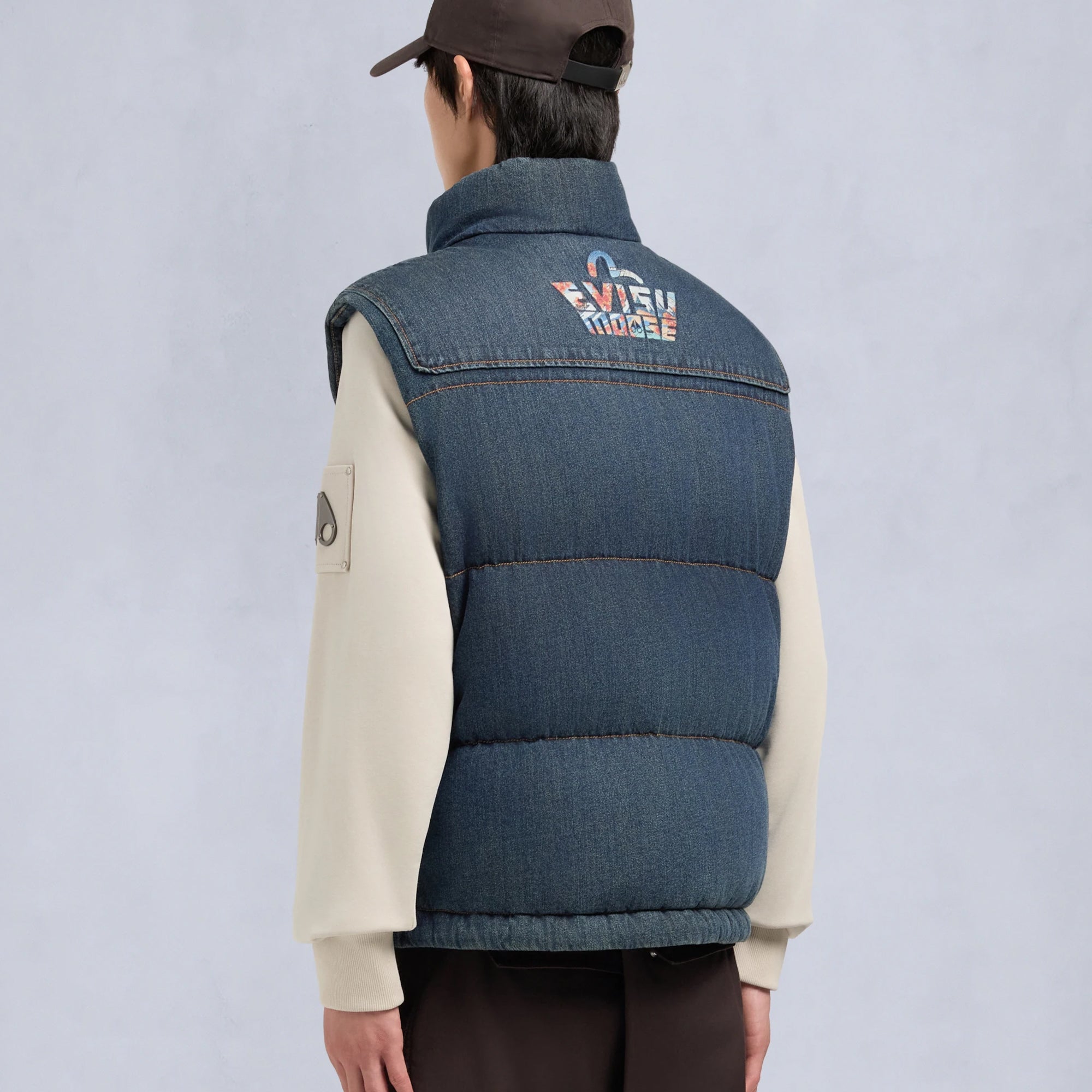 Moose Knuckles x Evisu Mens Denim Down Vest