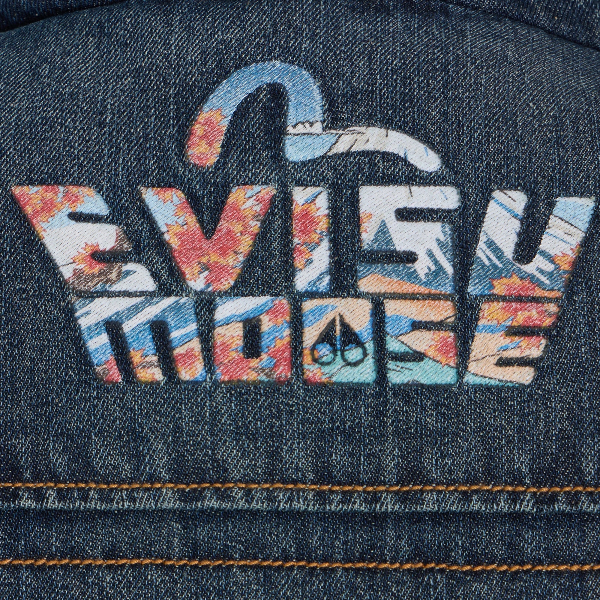 Moose Knuckles x Evisu Mens Denim Down Vest