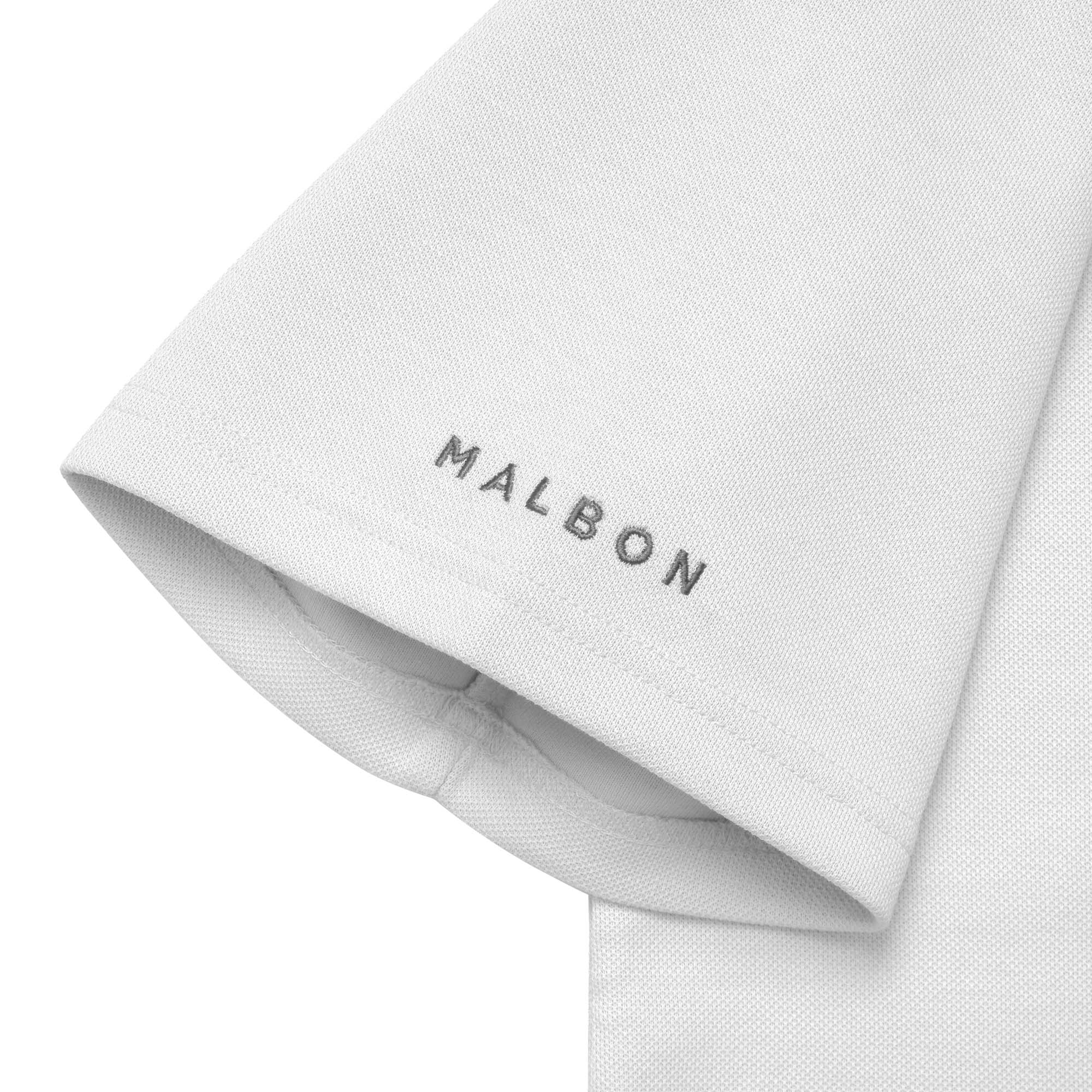 Malbon Golf Mens Buckets City Performance Pique Polo Shirt