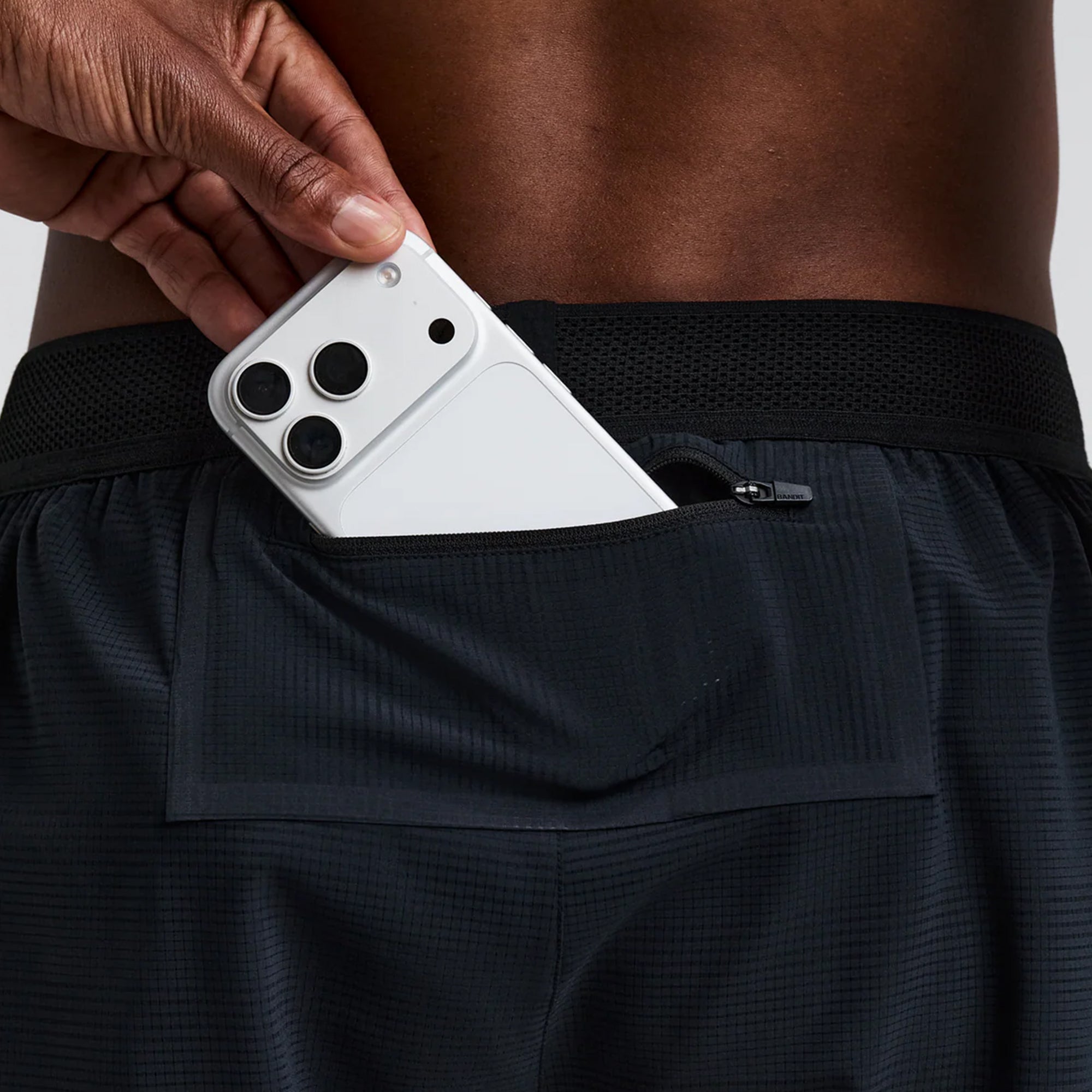 Bandit Running Mens Split Shorts With 2 Tone Mesh Wasitband