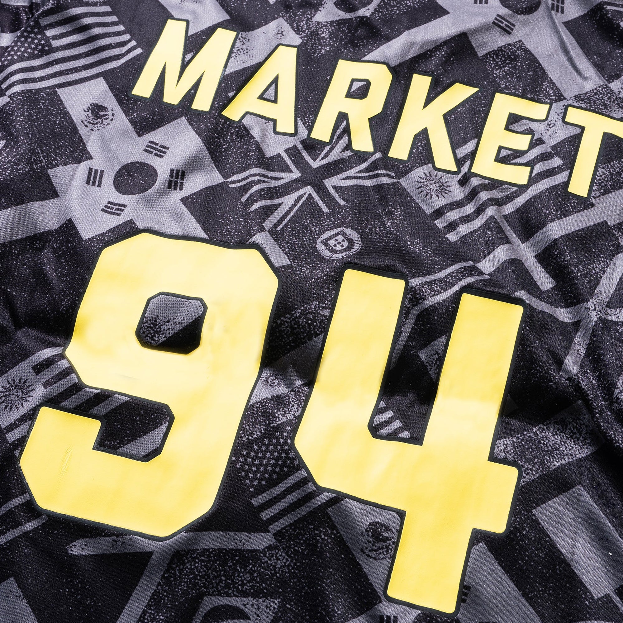 Market Mens Smiley International Flags LS Soccer Jersey