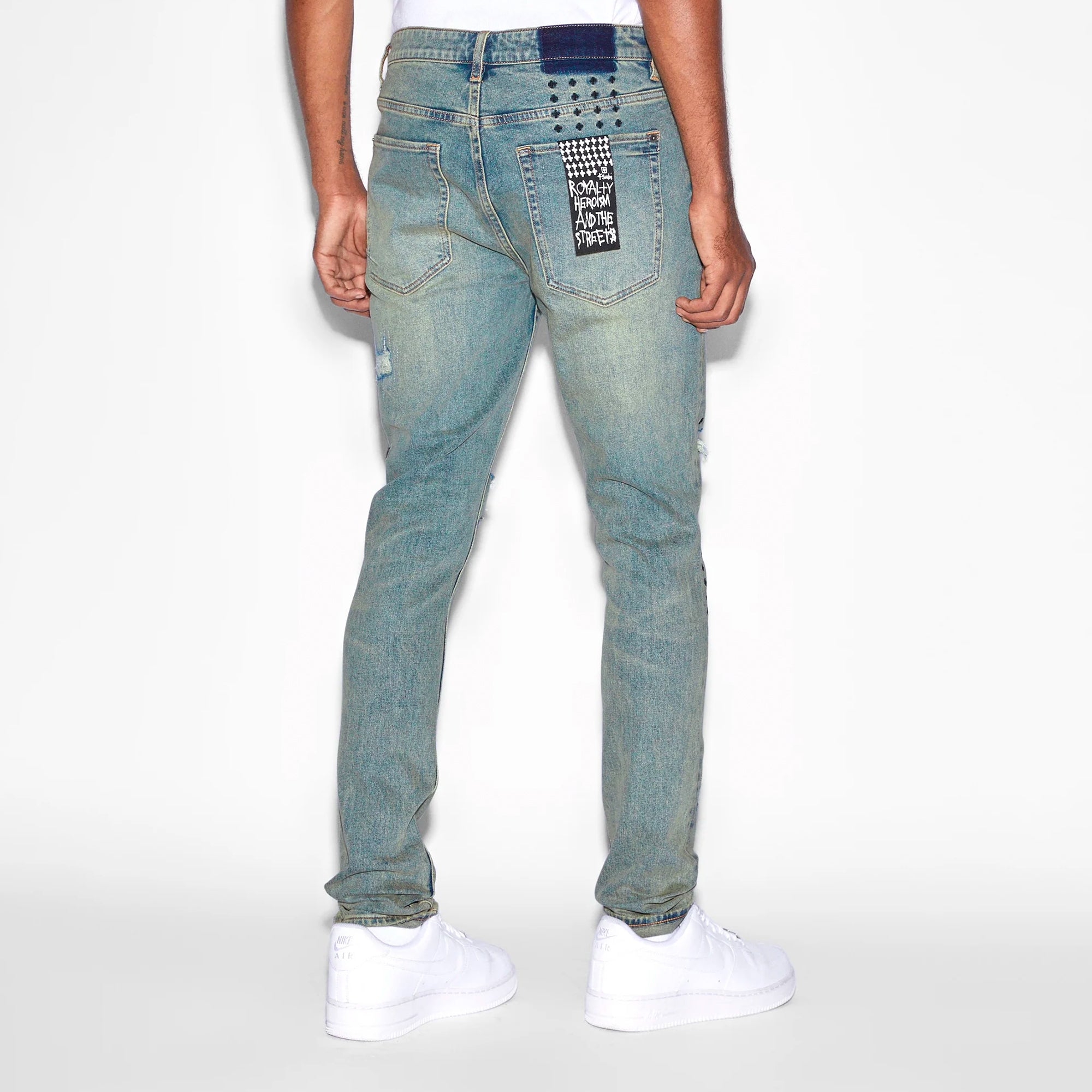 Ksubi Mens Van Winkle Throw Bak Trash Jeans