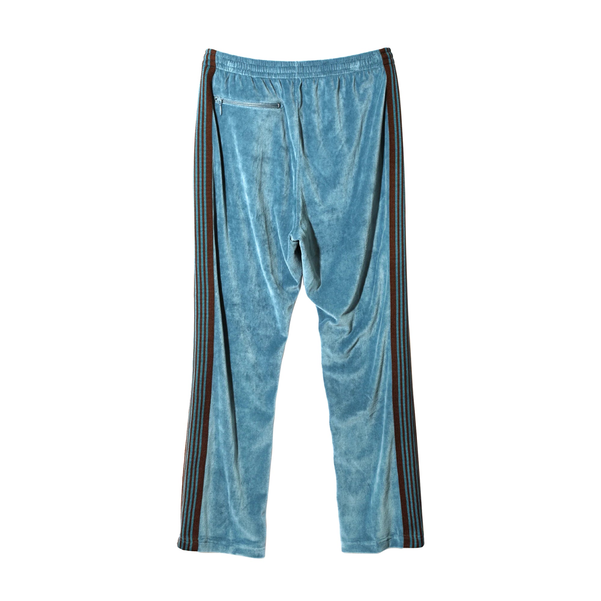 Needles Mens C/PE Velour Trackpants 'Blue Grey'