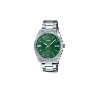 Casio Green Dial Stainless Steel Watch