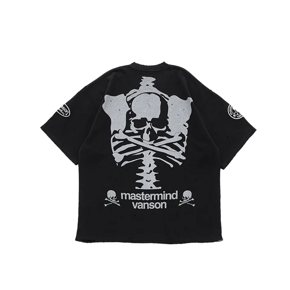 Mastermind WORLD x Vanson Mens Thermal Short Sleeve Boxy Fit Tee