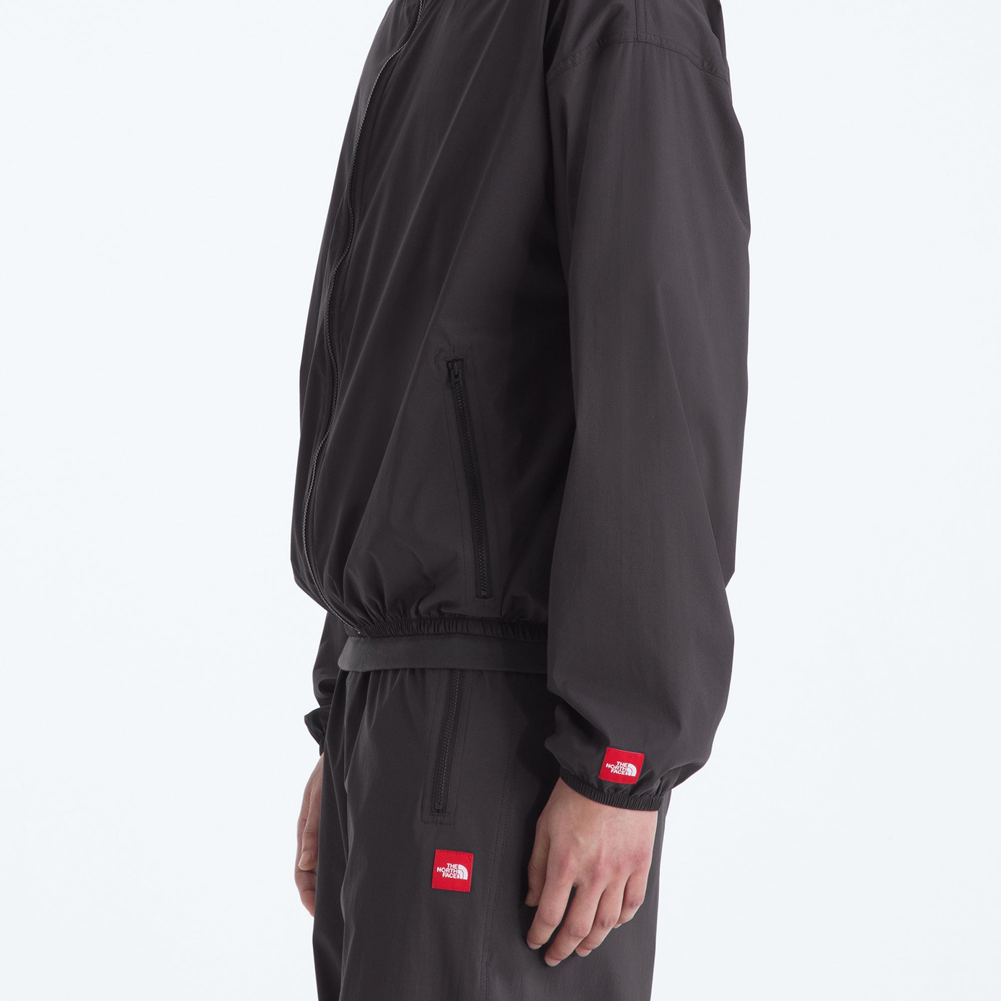 The North Face Mens Red Box Packable Hooded Wind Jacket