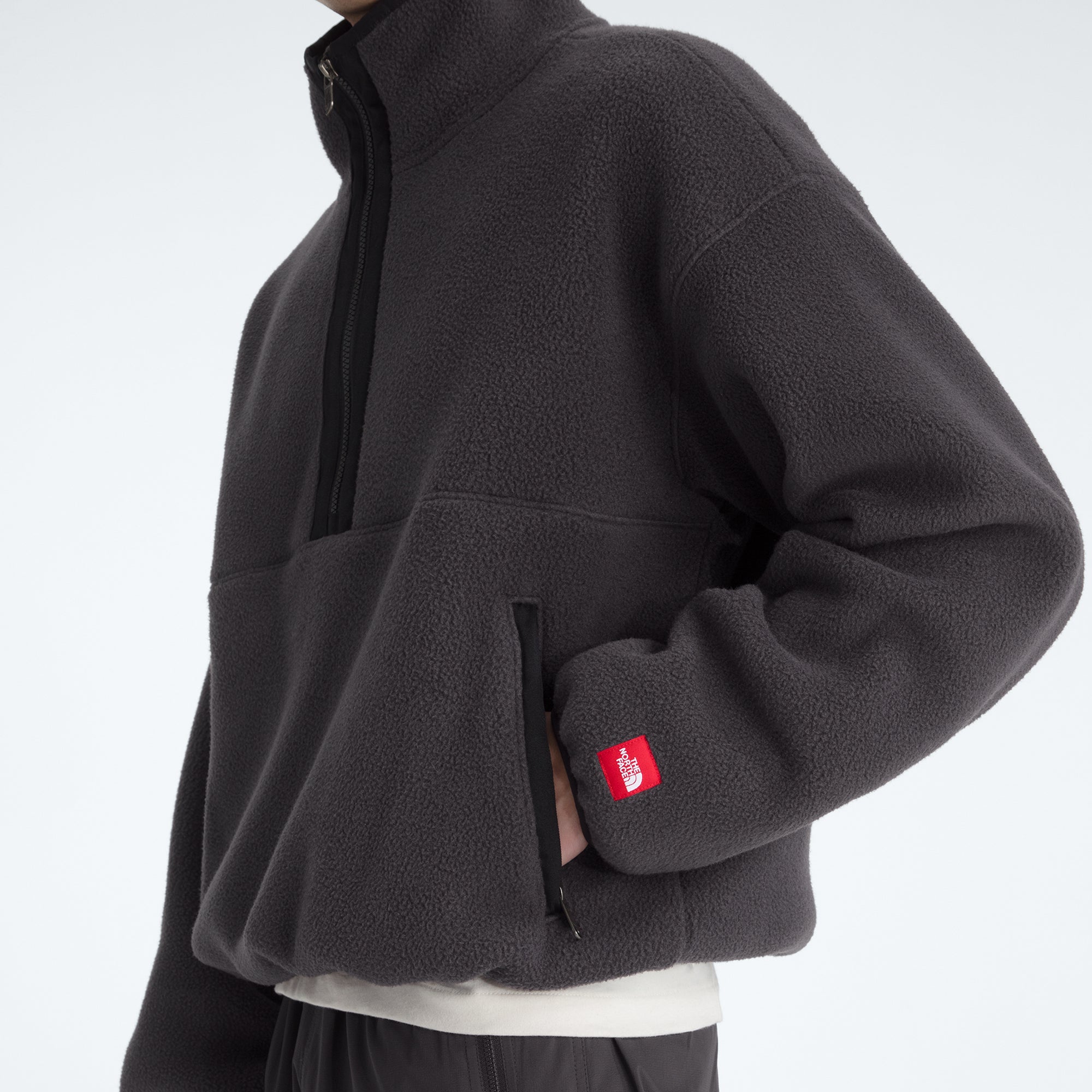 The North Face Mens Red Box Zip Fleece Pullover