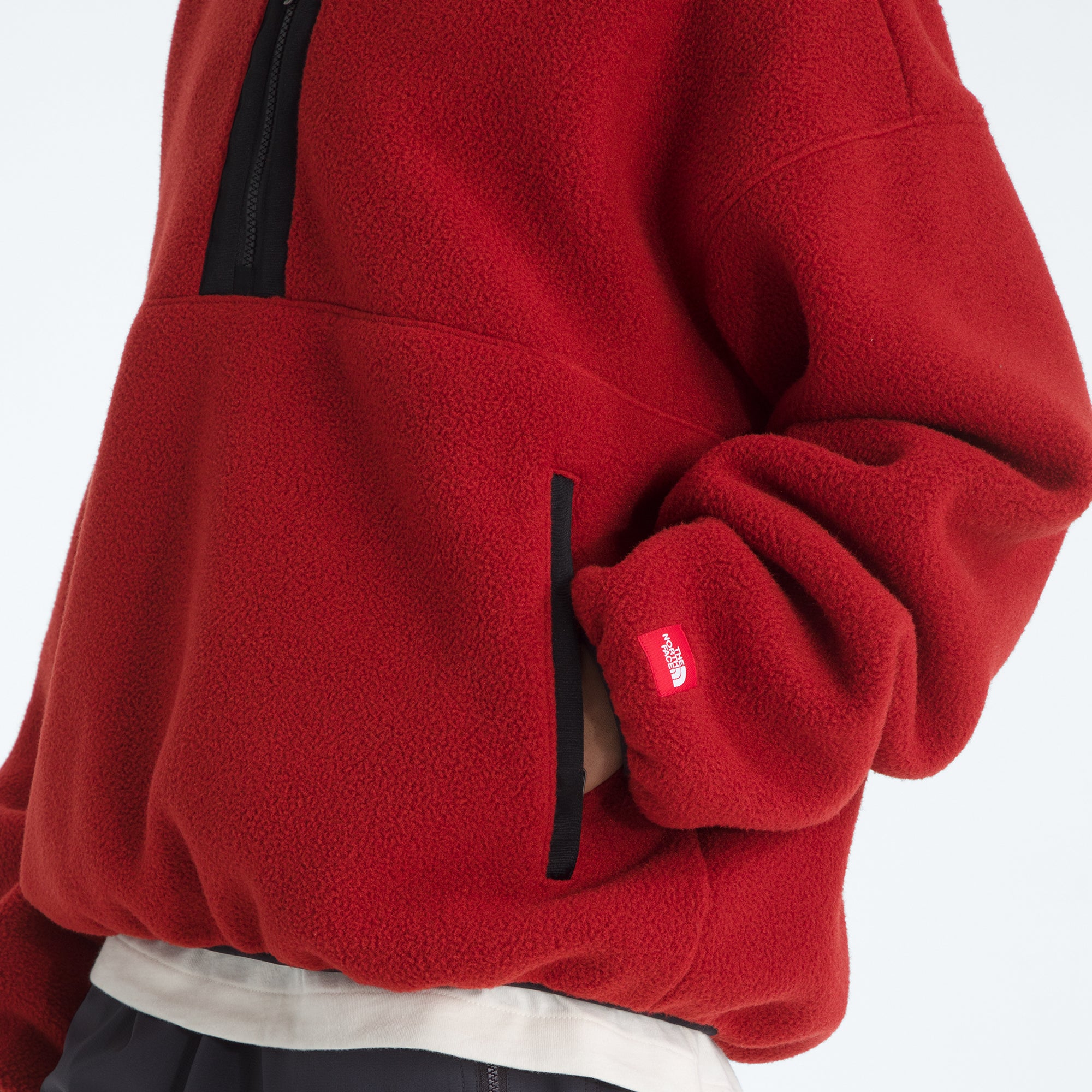 The North Face Mens Red Box Zip Fleece Pullover