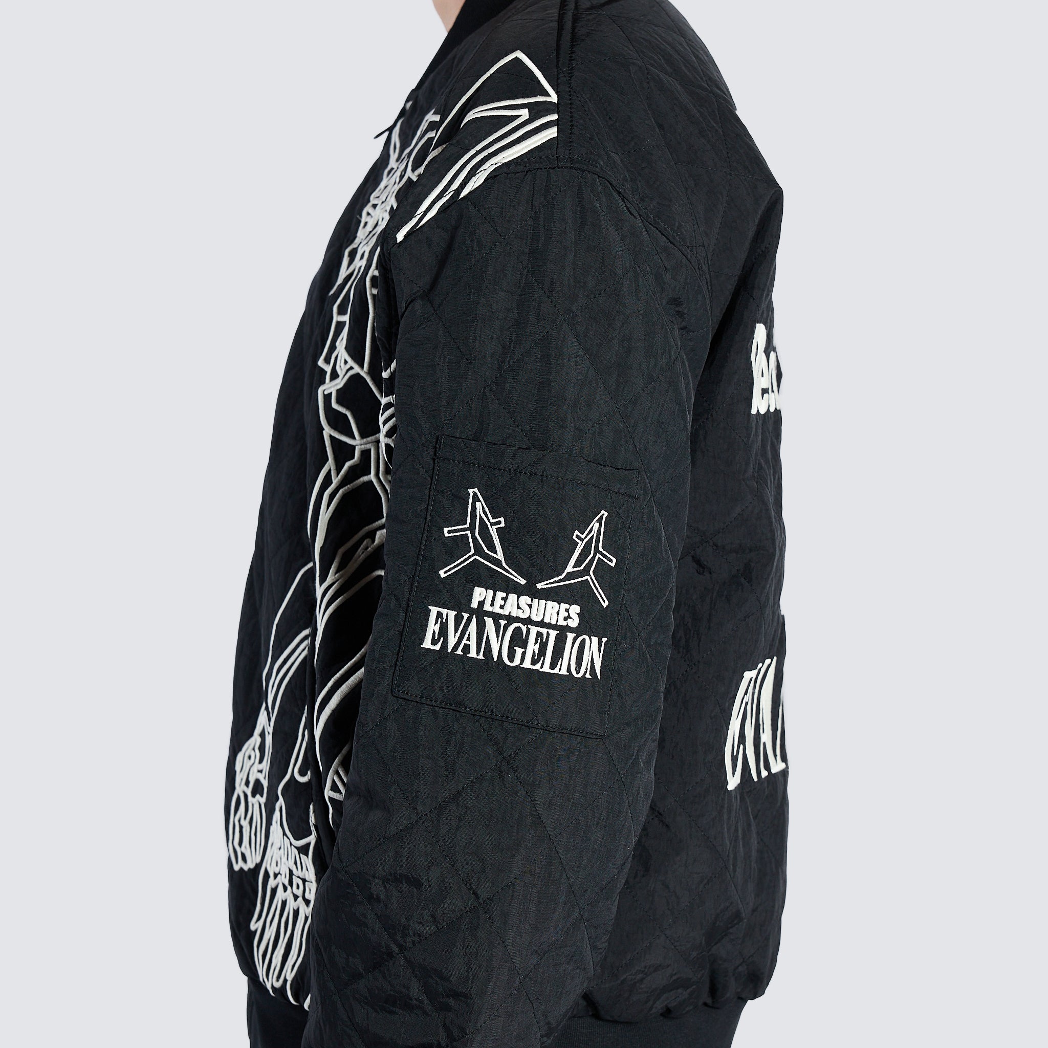 Pleasures x Evangelion Mens Humanoid Reversible Bomber