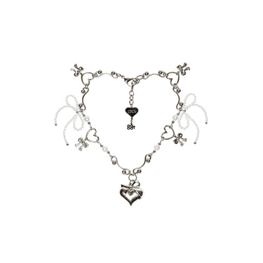 OHT x 88RISING Heart Ribbon Necklace