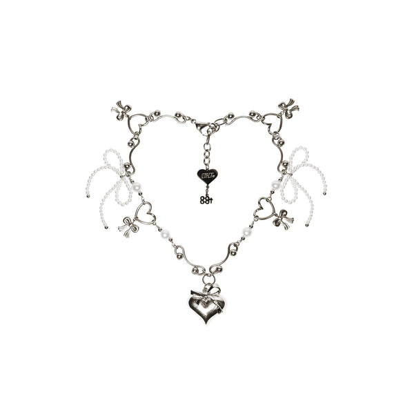 OHT x 88RISING Heart Ribbon Necklace – Extra Butter