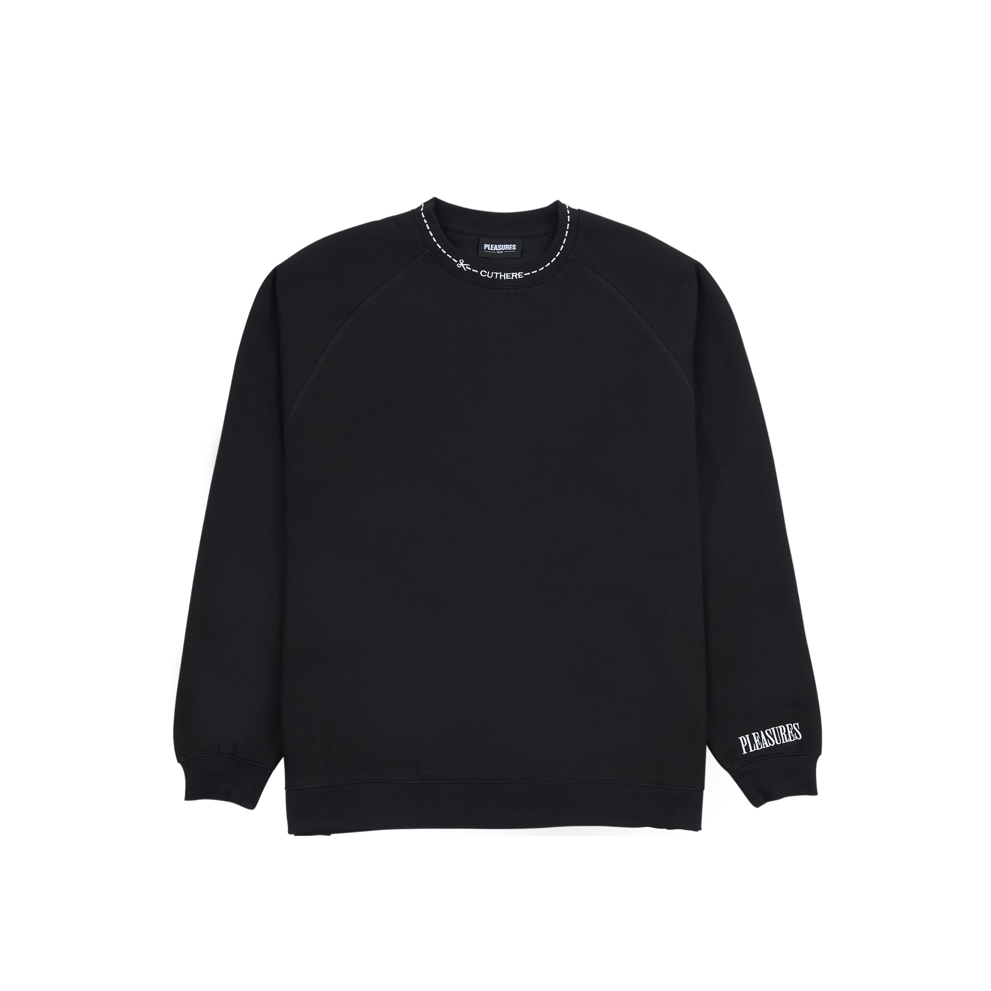 Pleasures Mens Cut Here Raglan Crewneck