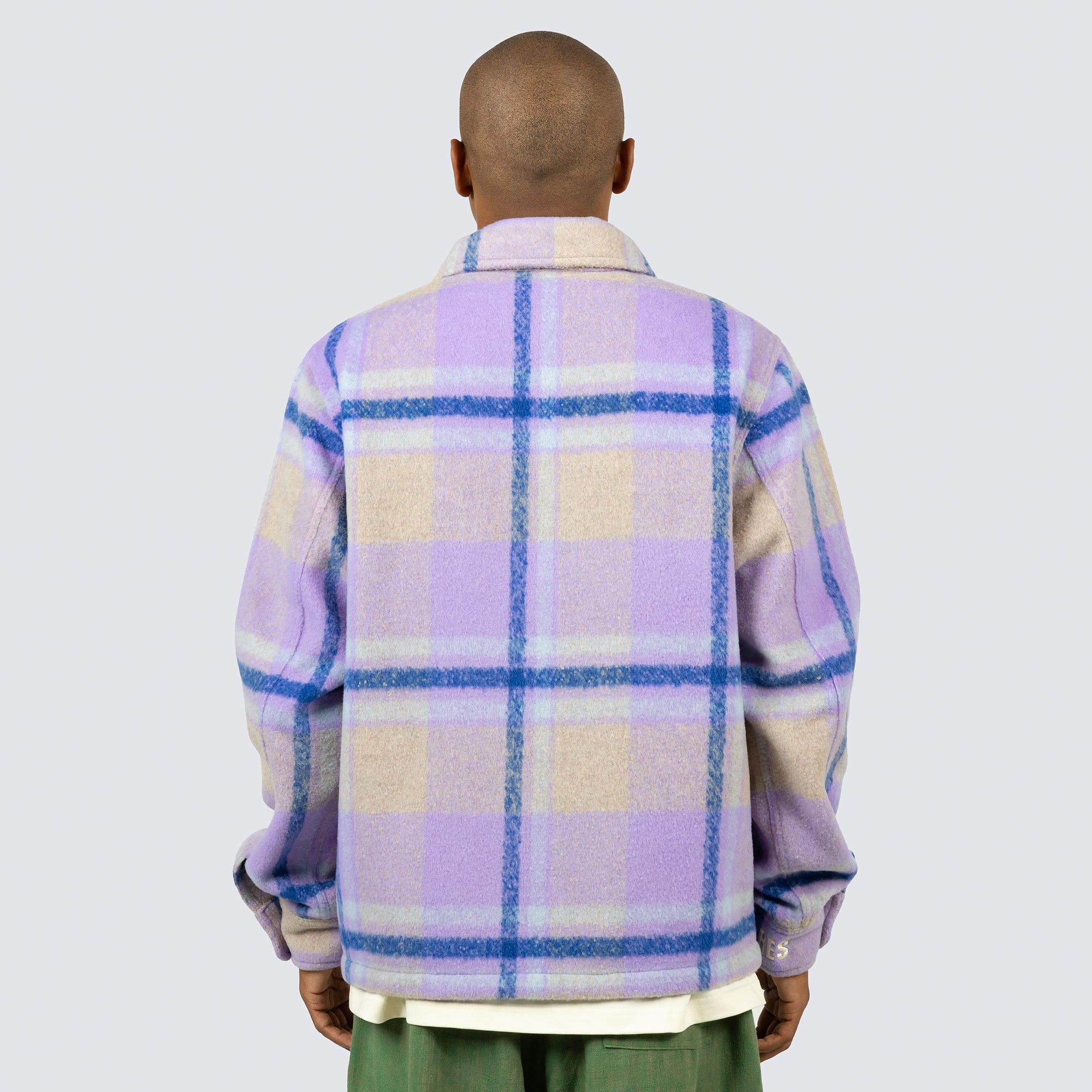 Pleasures Mens Folklore Plaid Work Jacket