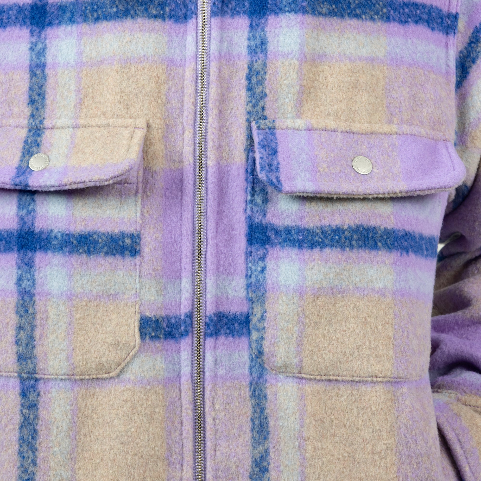 Pleasures Mens Folklore Plaid Work Jacket