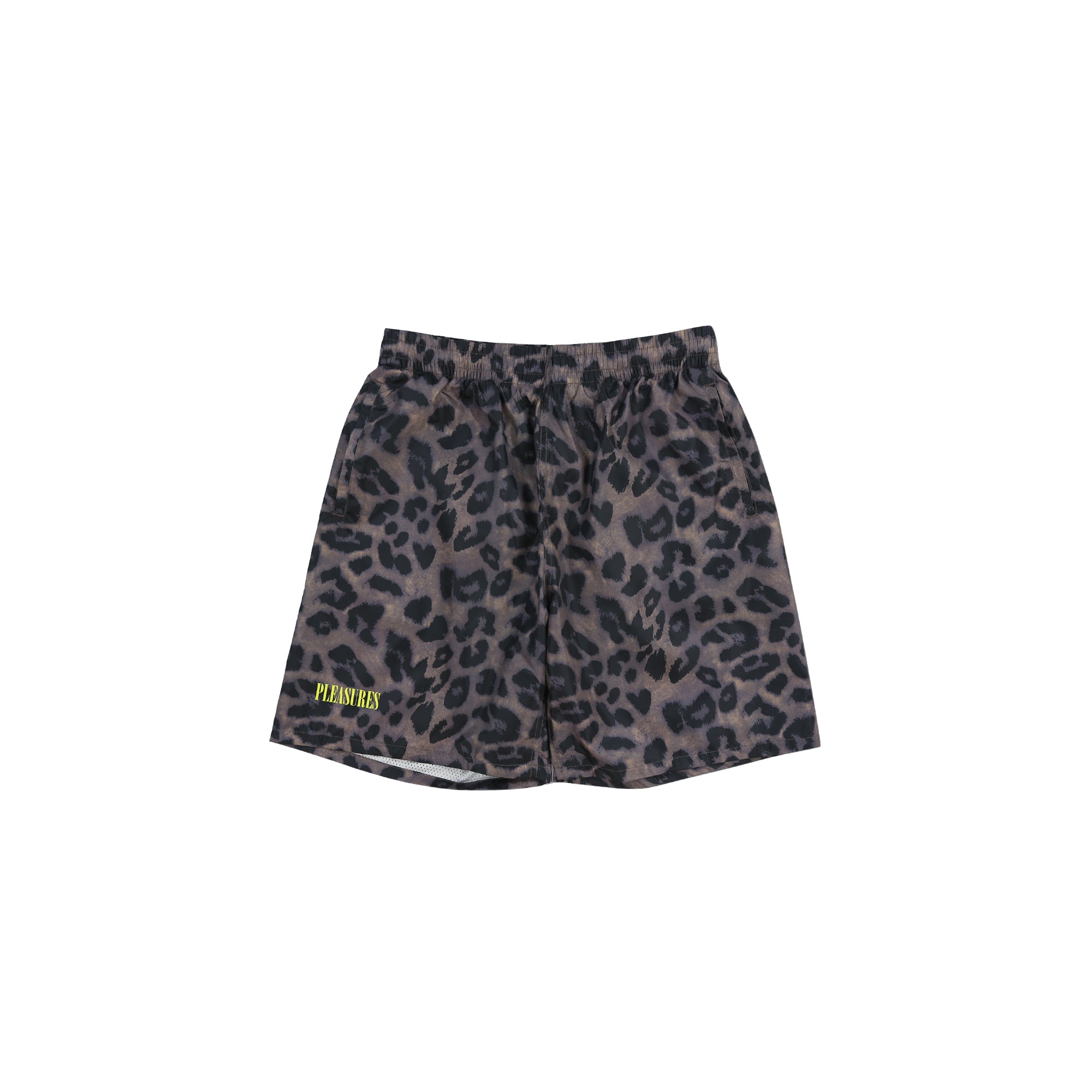 Pleasures Mens Leopard Running Shorts