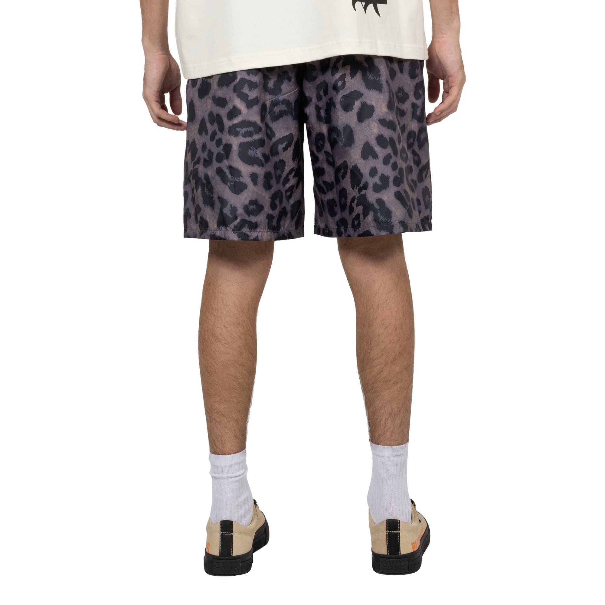 Pleasures Mens Leopard Running Shorts