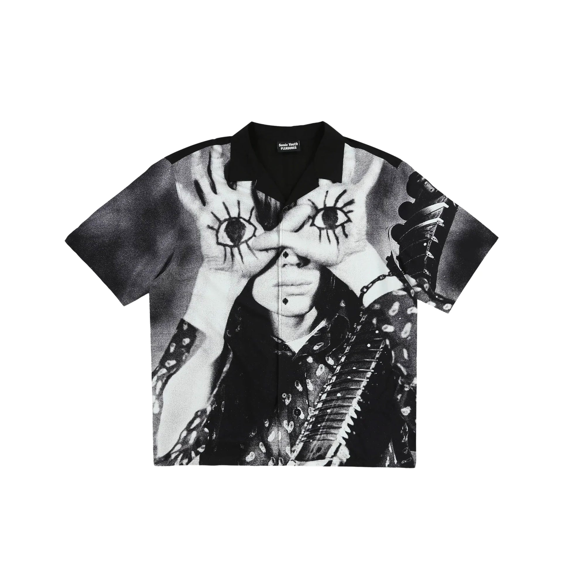 Pleasures x Sonic Youth Mens Star Power Camp Collar Shirt – Extra