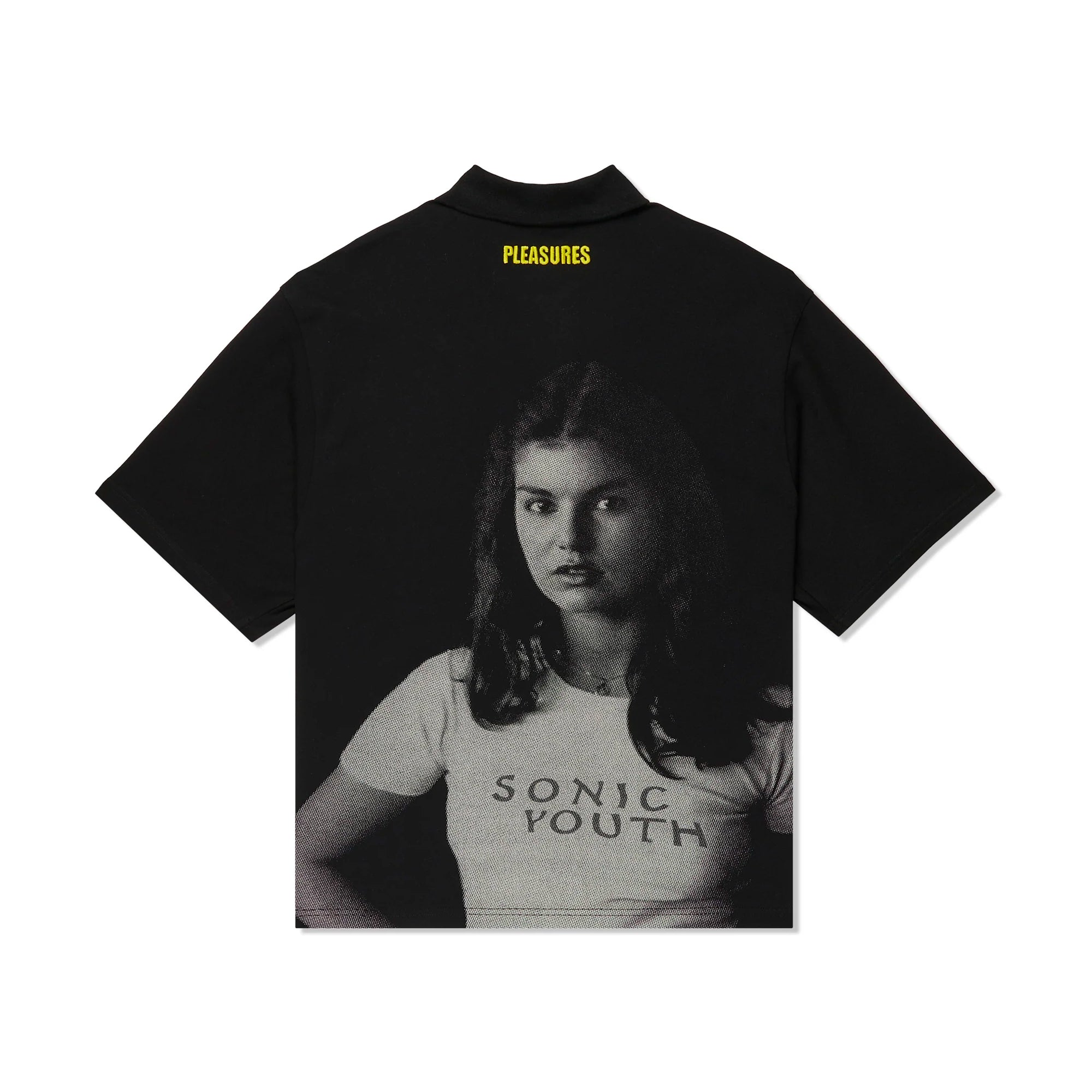 Pleasures x Sonic Youth Mens Funky Donkey Boxy Polo Shirt – Extra