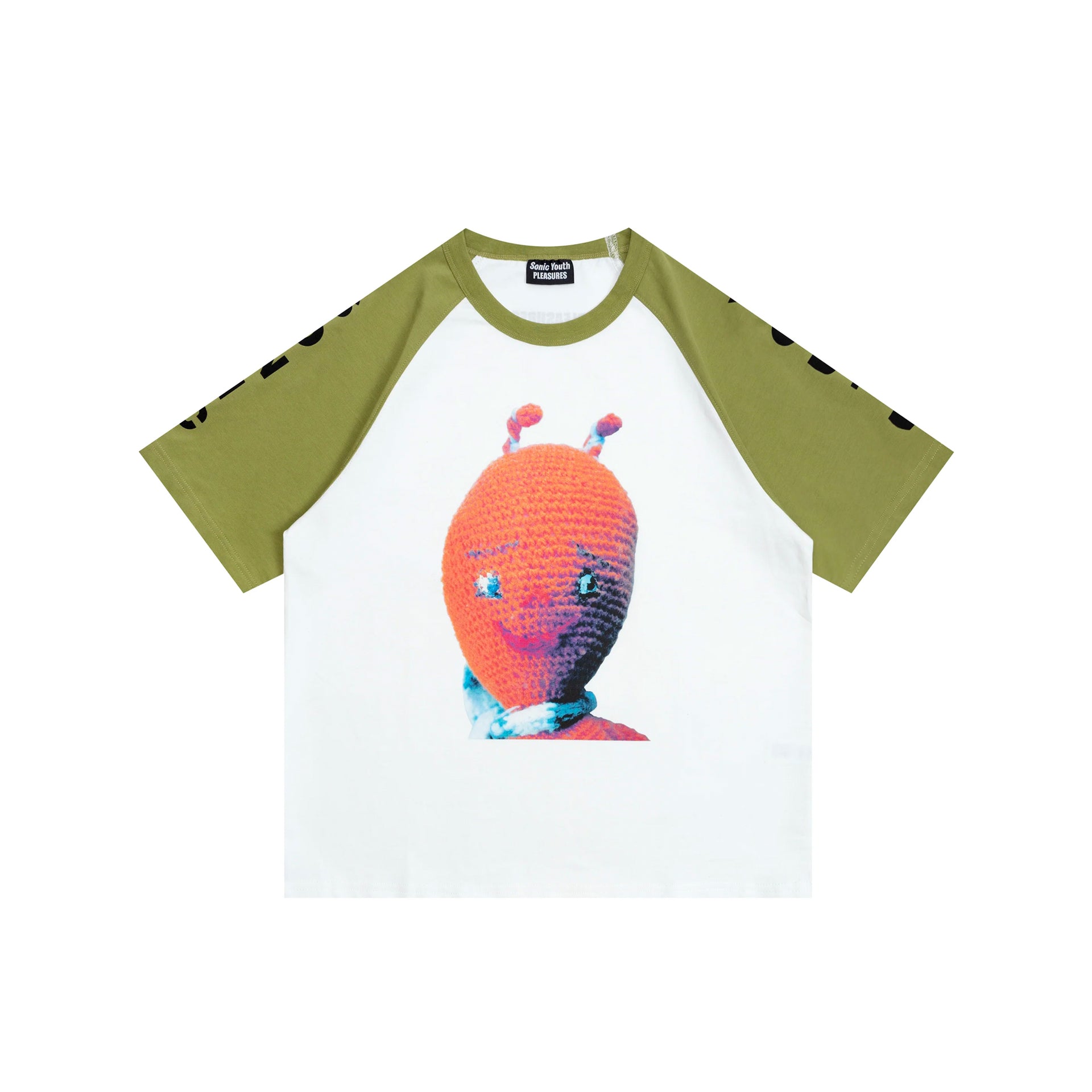 Pleasures x Sonic Youth Mens Alien Raglan SS Tee – Extra Butter