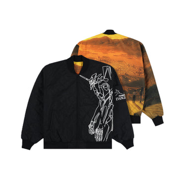 Pleasures x Evangelion Mens Humanoid Reversible Bomber