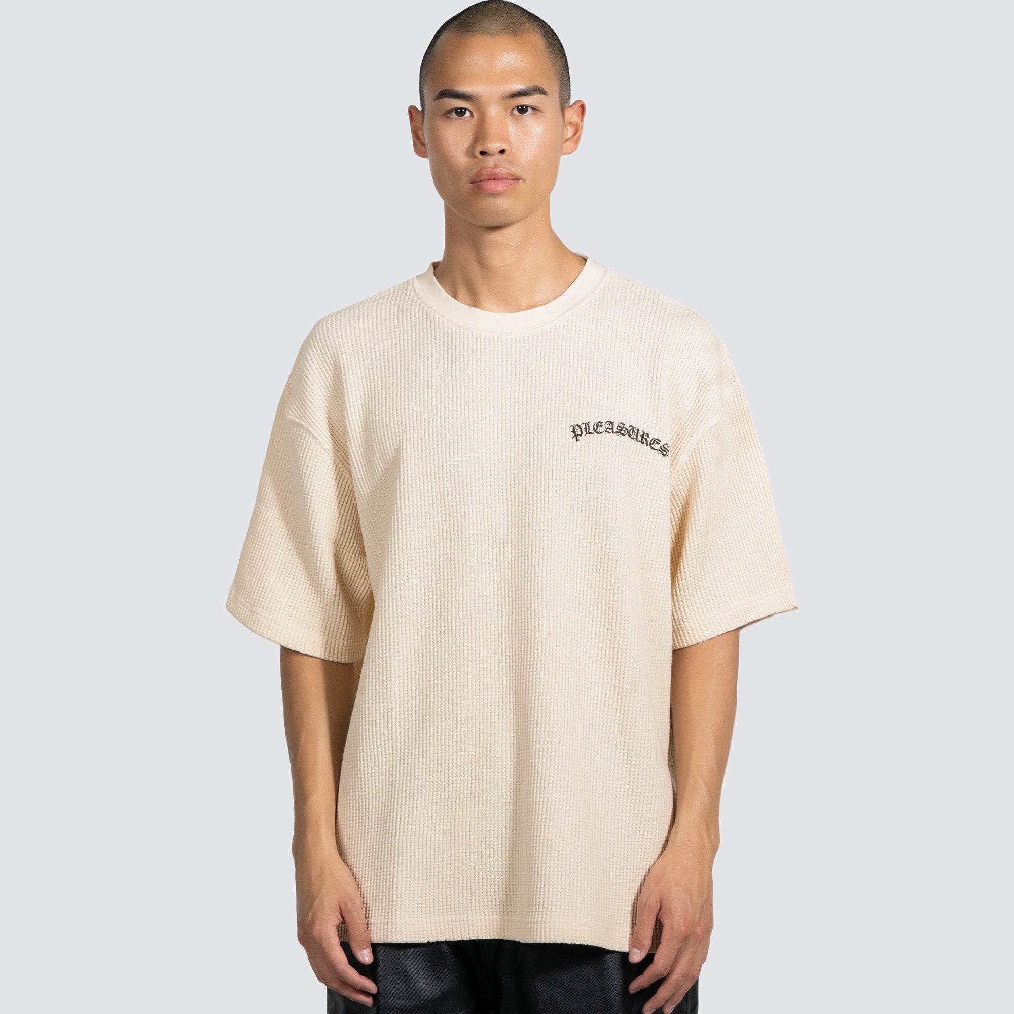 Pleasures Mens Neutral Thermal Tee