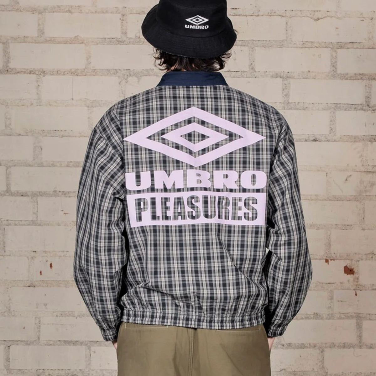 Pleasures x Umbro Mens Diamonds Reversible Blouson Jacket