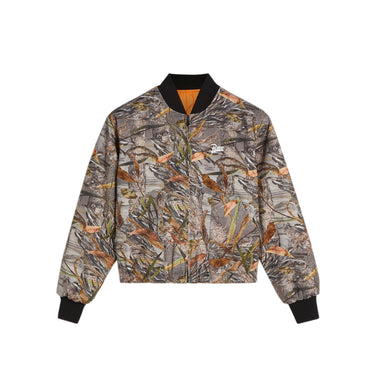 Patta Mens Natural Print Reversible Canvas Bomber Jacket