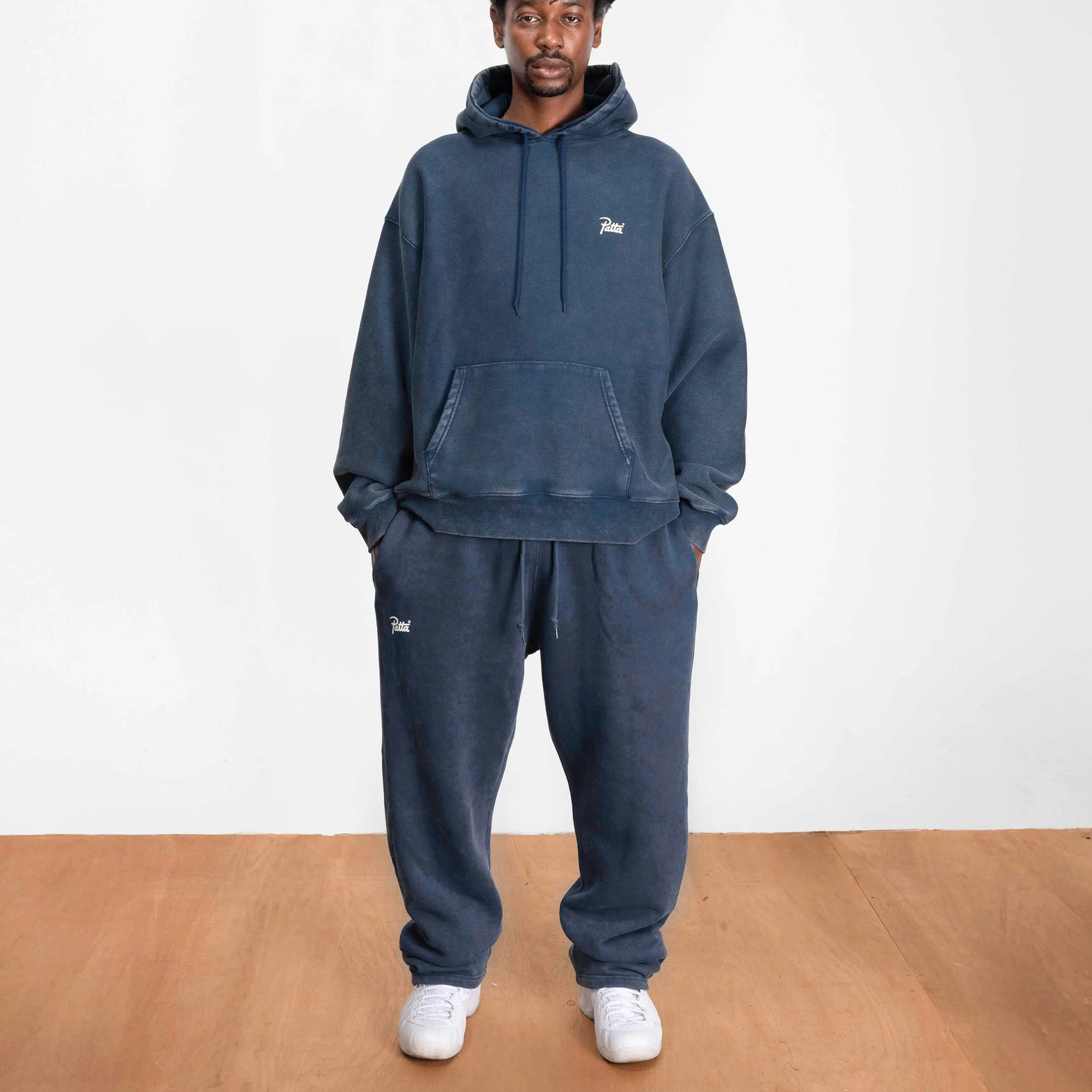 Patta Mens Classic Acid Washed Straight Leg Jogging Pants