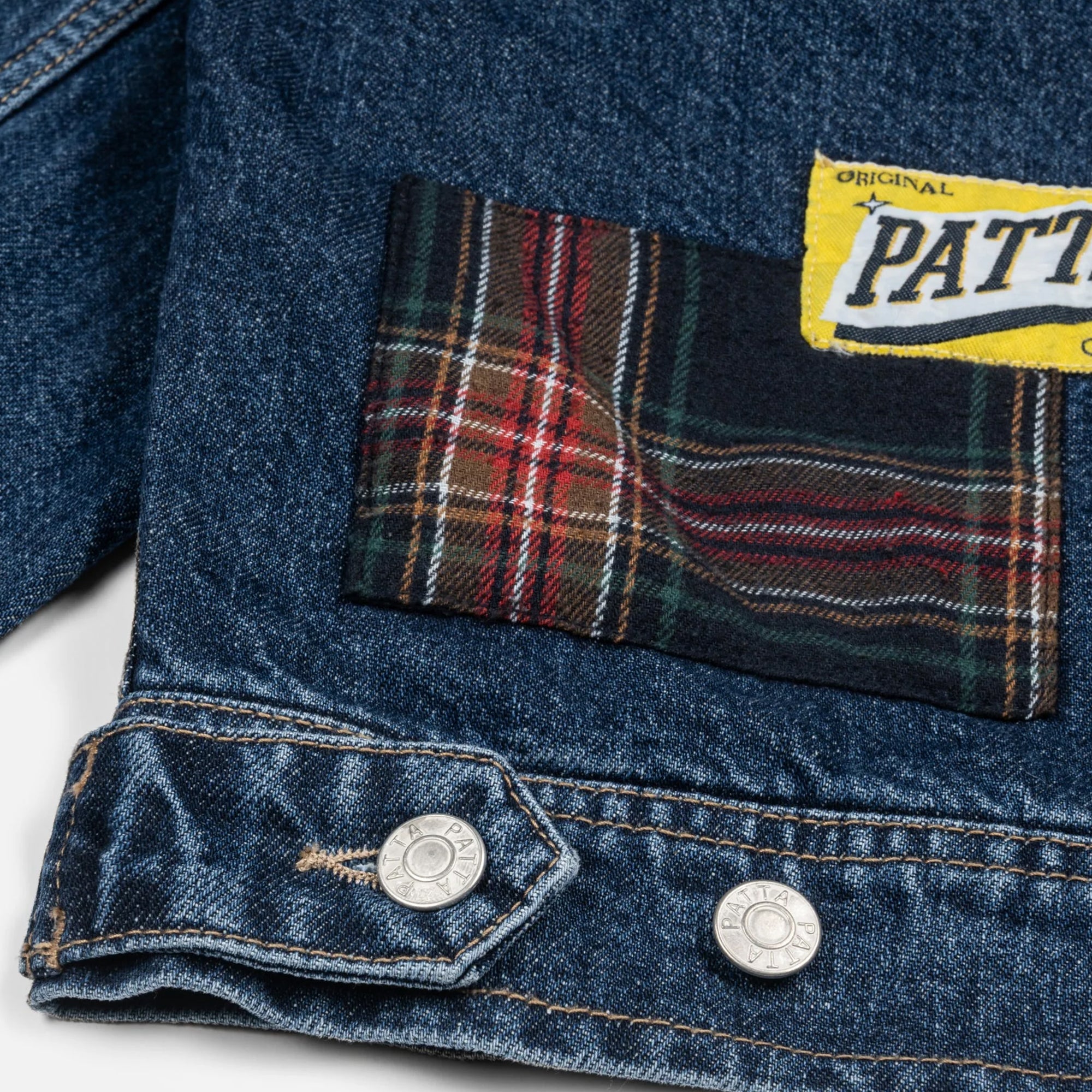 Patta Mens Whole Lotta Labels Denim Jacket