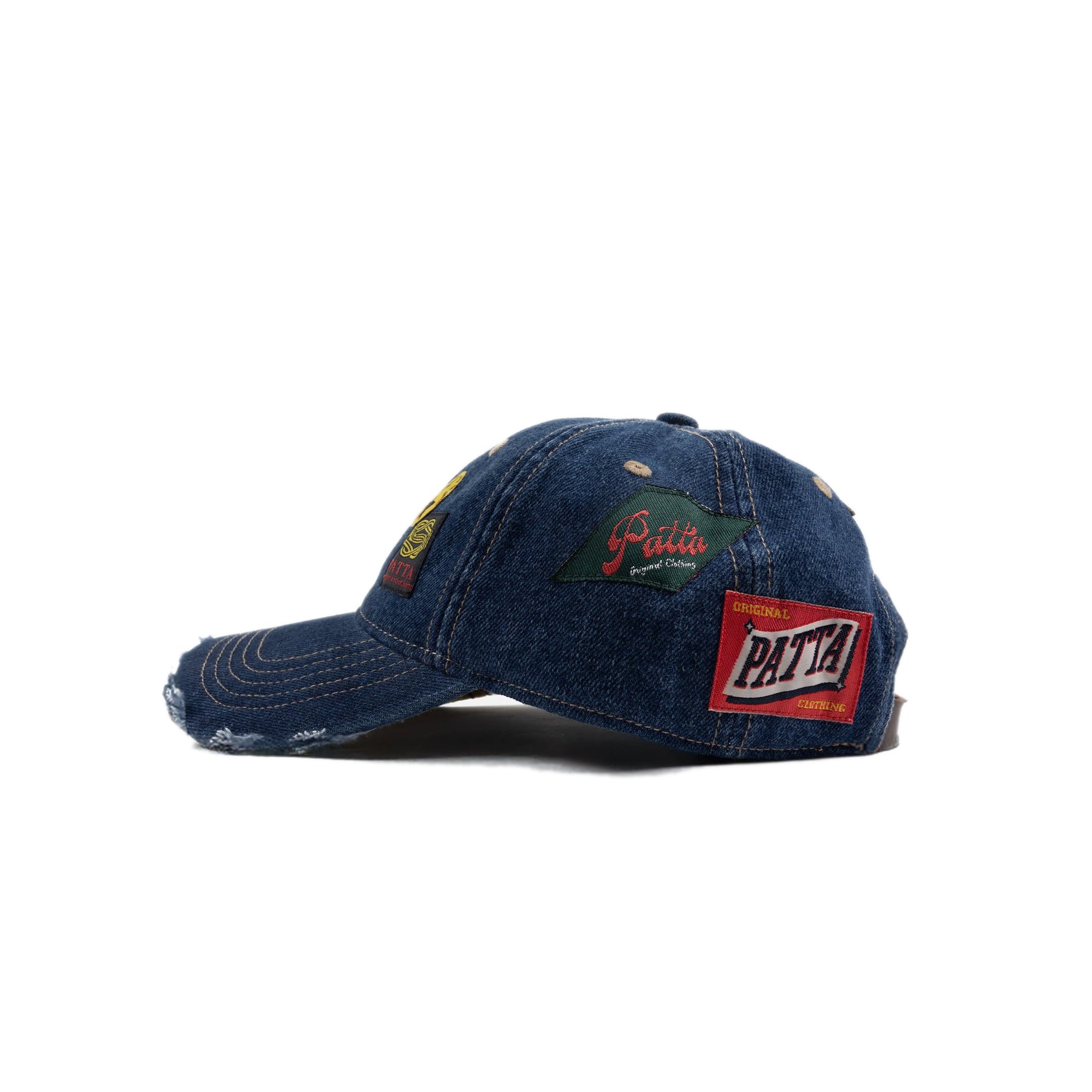 Patta Mens Whole Lotta Labels Denim Cap