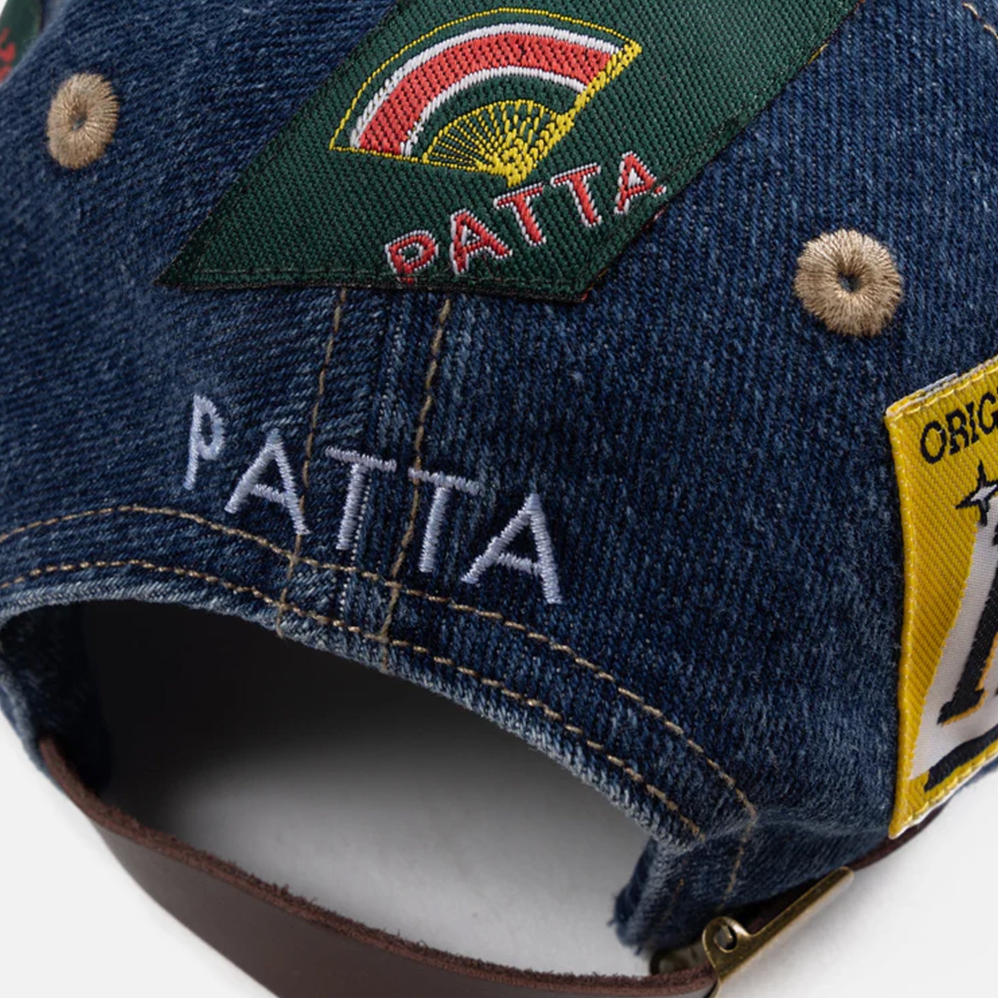 Patta Mens Whole Lotta Labels Denim Cap