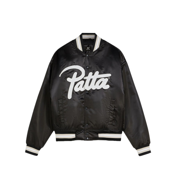 Patta Mens Script Logo Satin Varsity Jacket – Extra Butter