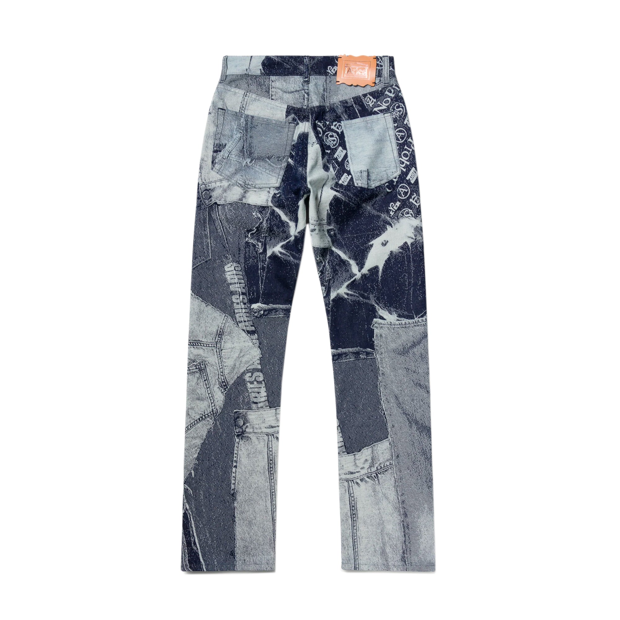 Aries Mens Jacquard Patchwork Lilly Jeans 36