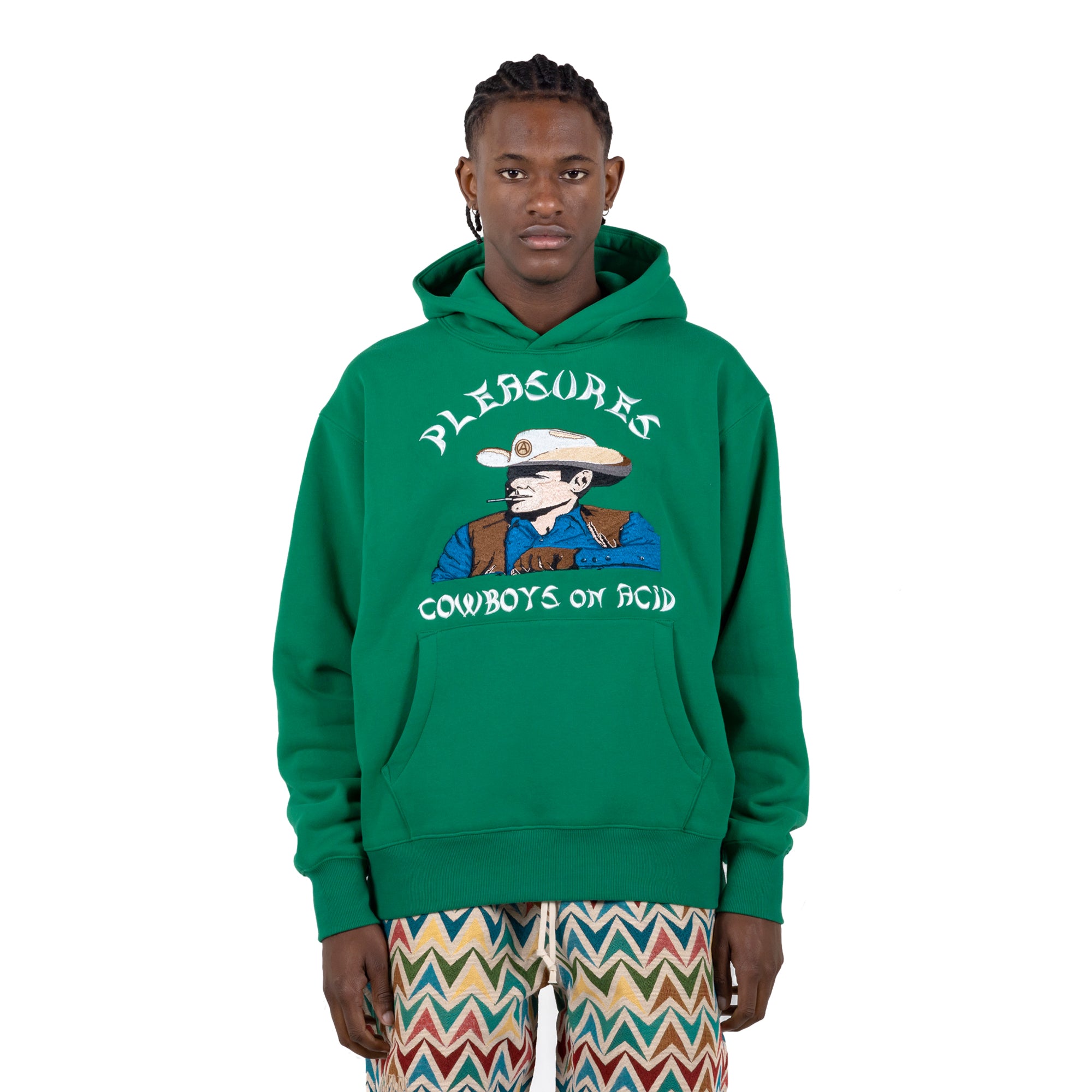 Pleasures Rhythm Hoodie Green / Small