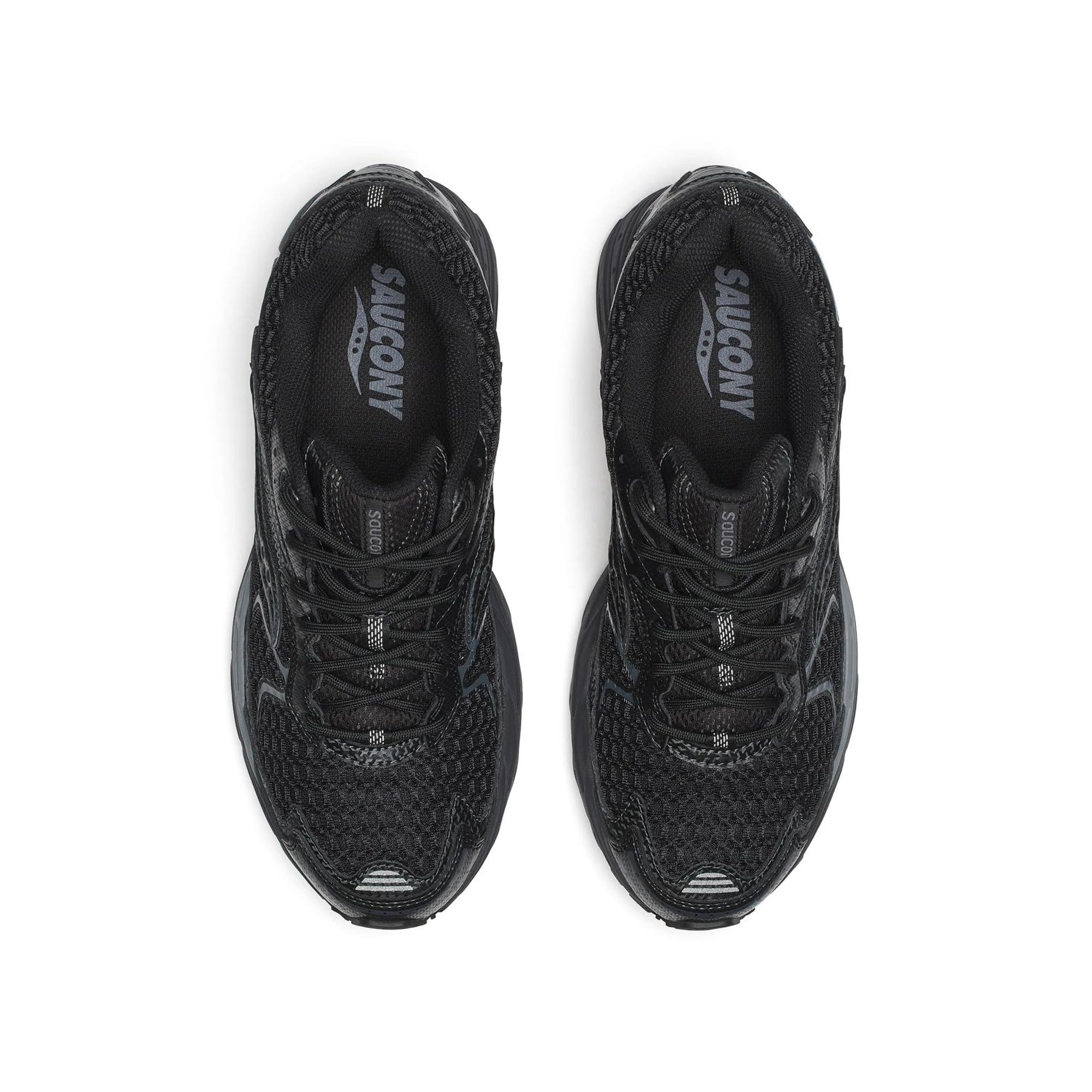 Black / Gun Metal Sneakers on a white background