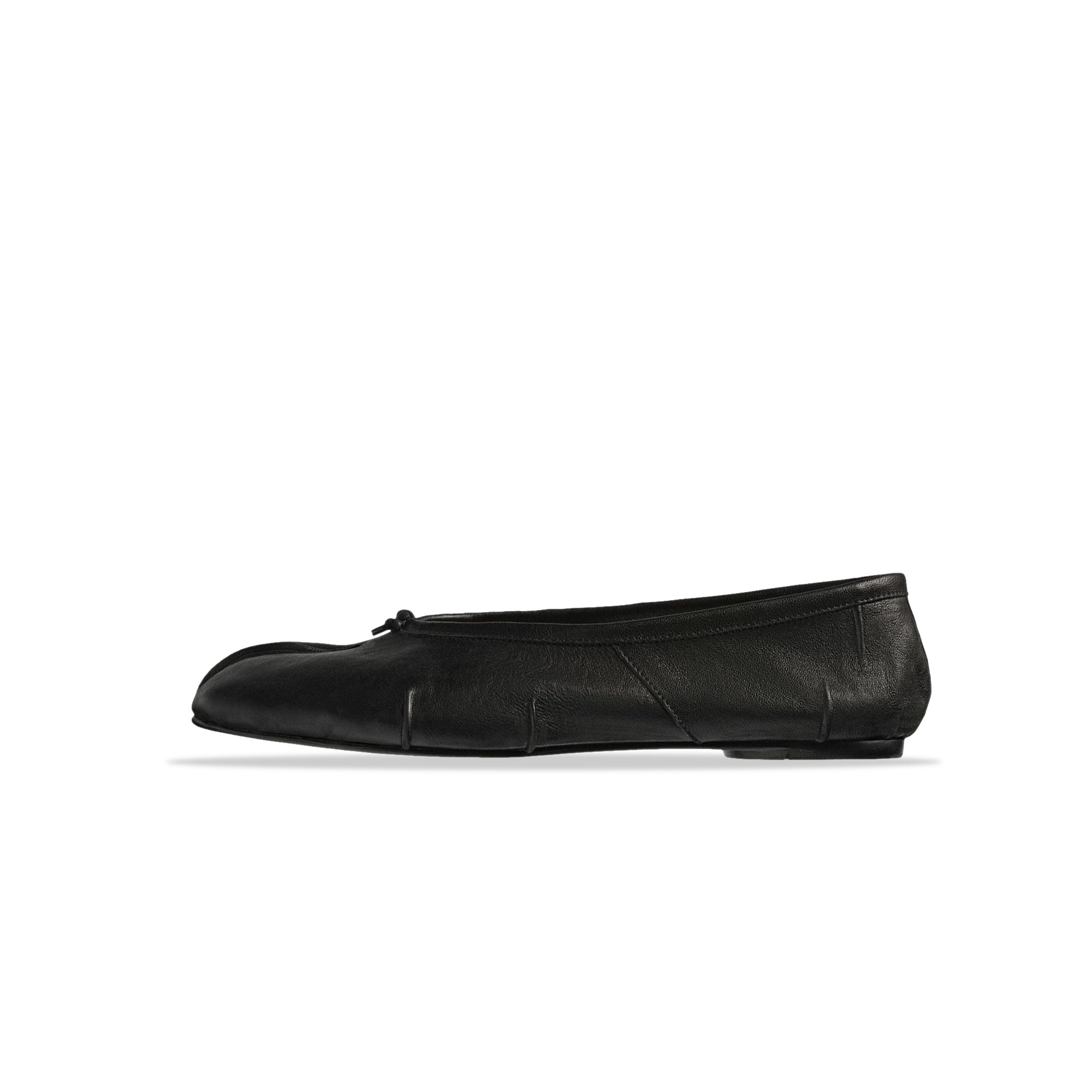 Black Tabi Ballerina Shoes on a white background