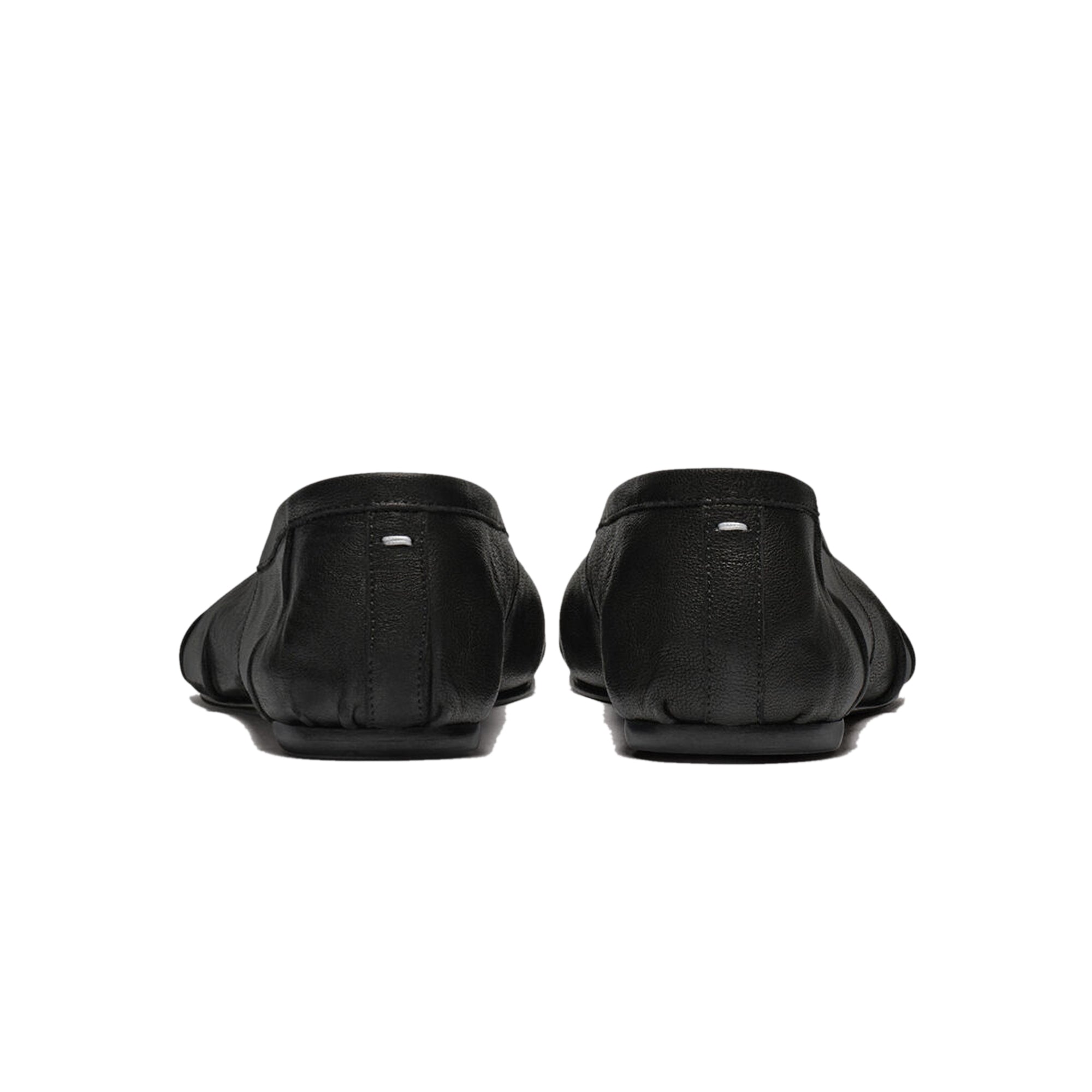 Black Tabi Ballerina Shoes on a white background