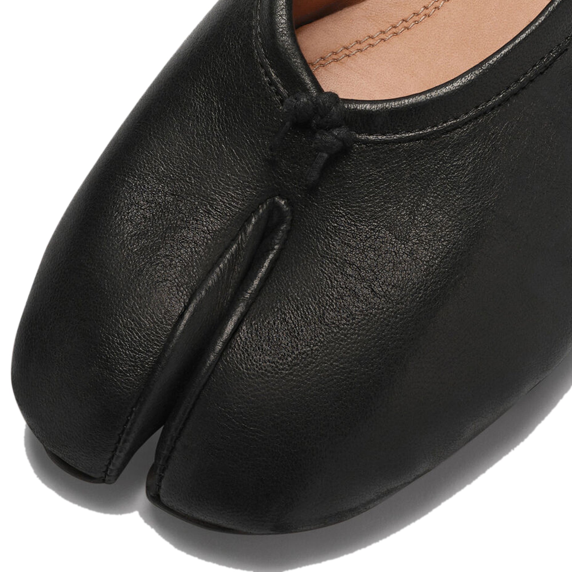 Black Tabi Ballerina Shoes on a white background