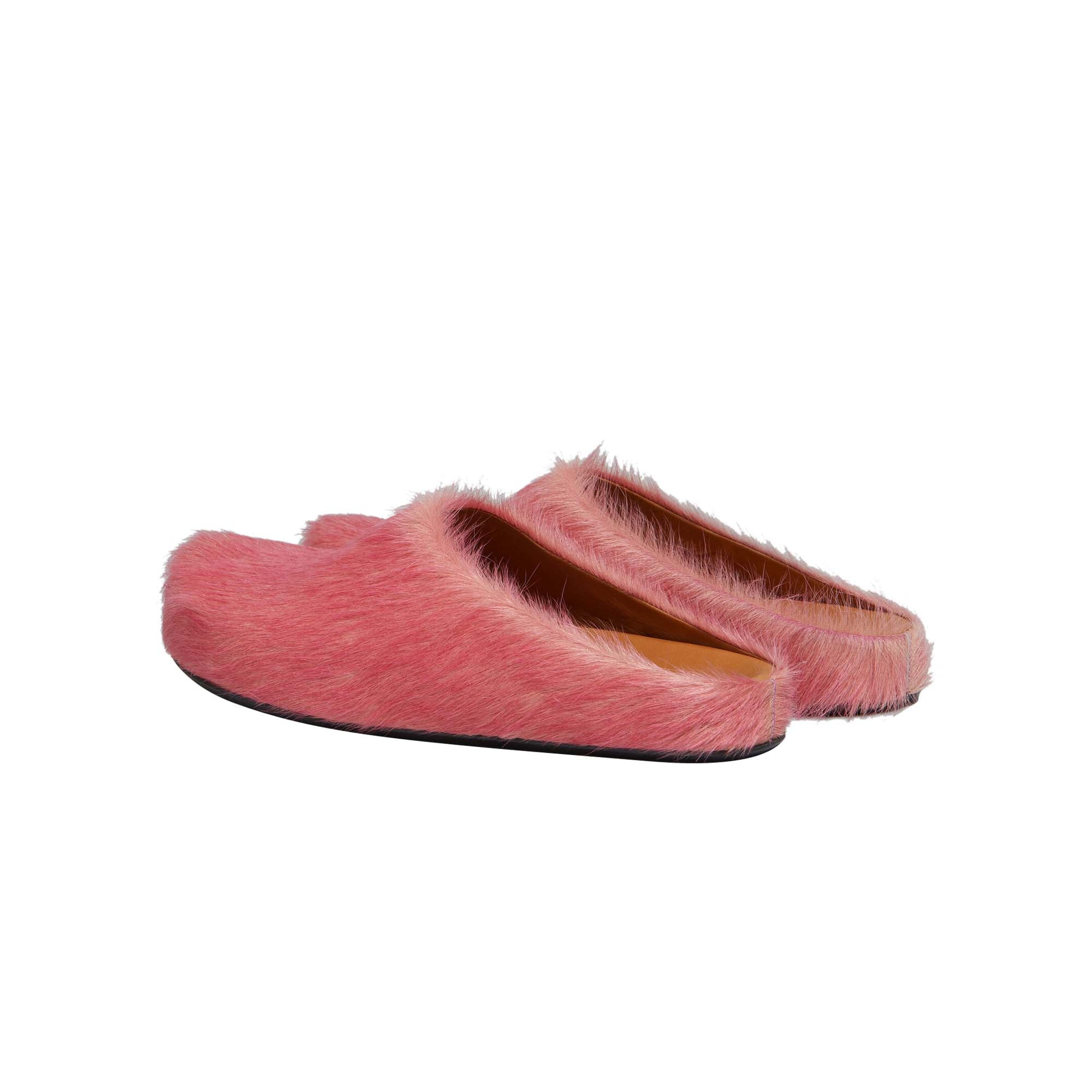 Marni Womens Long Hair Fussbett Sabot Mule