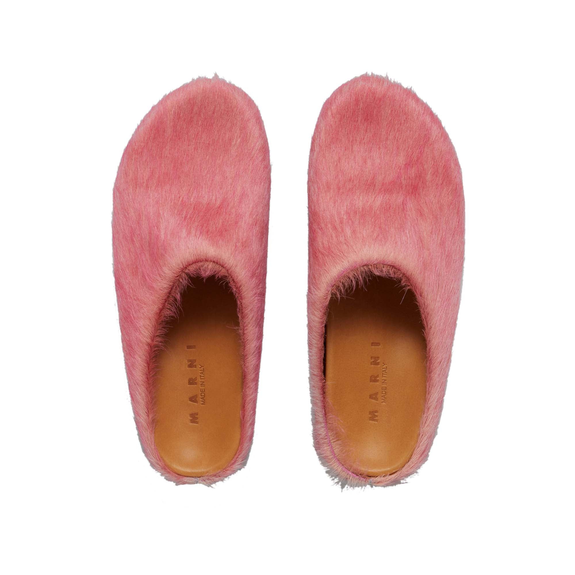 Marni Womens Long Hair Fussbett Sabot Mule