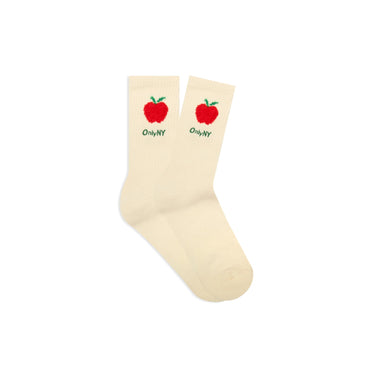 Only NY Apple Intarsia Socks