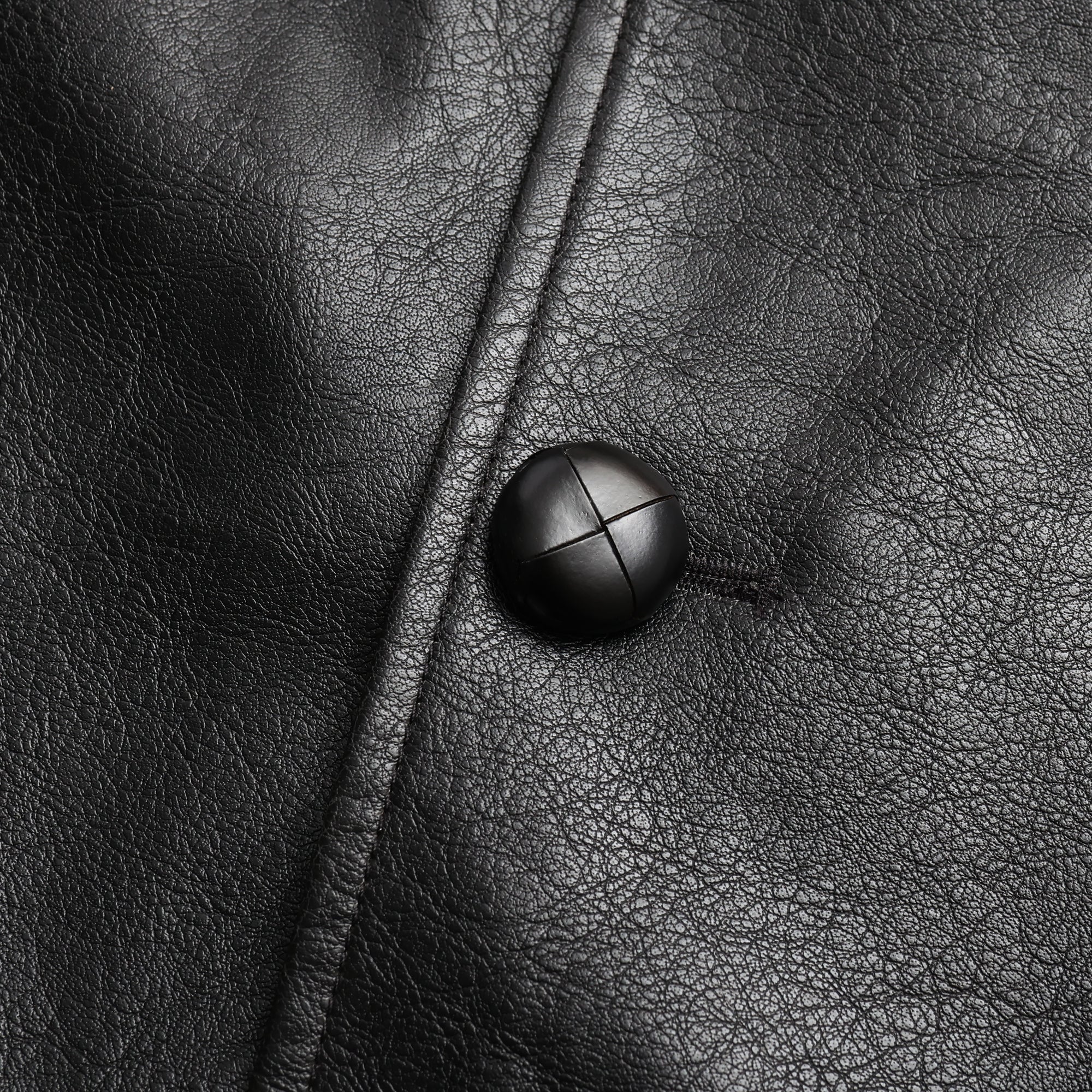 Black leather Jacket on a white background