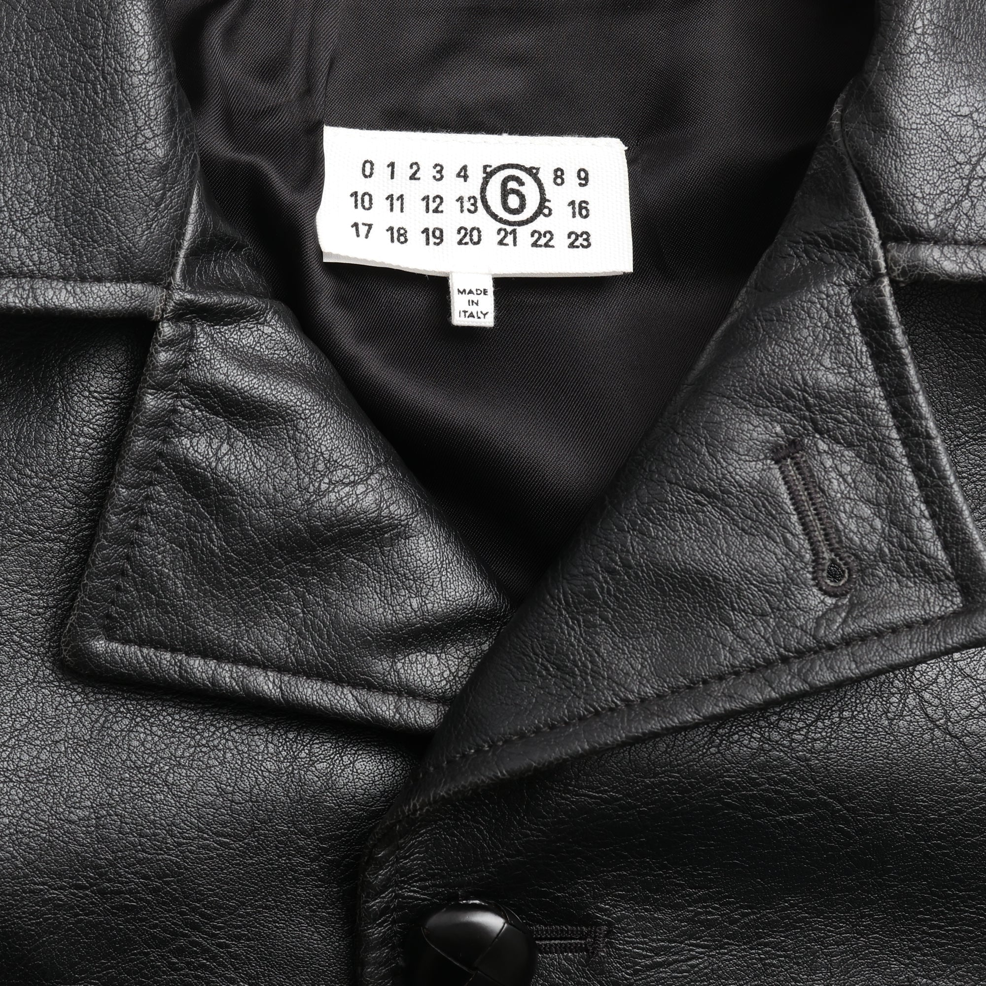 Black leather Jacket on a white background