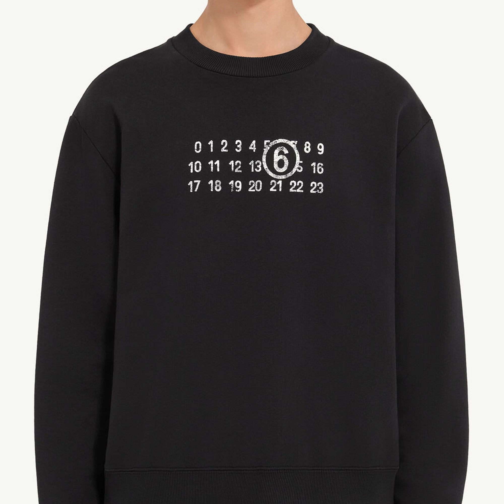 MM6 Maison Margiela Mens Numeric Sweatshirt – Extra Butter