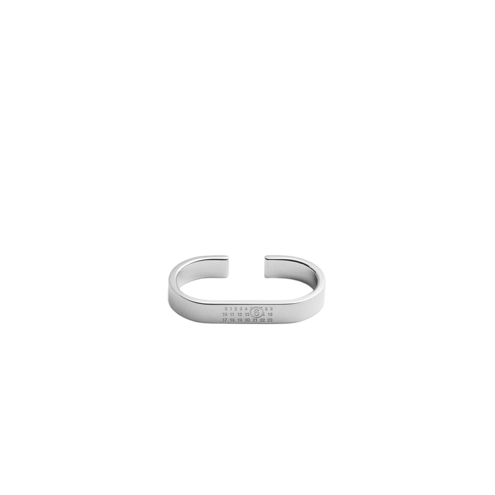 MM6 Maison Margiela Palladium Double Numeric Ring