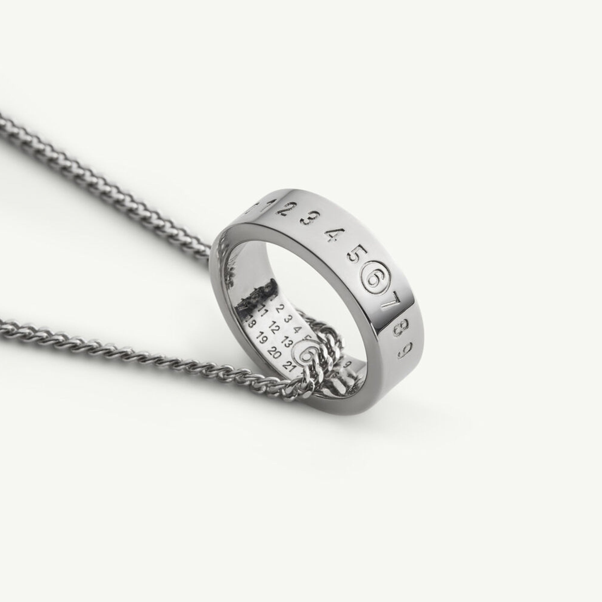MM6 Maison Margiela Numeric Pendant Ring Necklace – Extra Butter