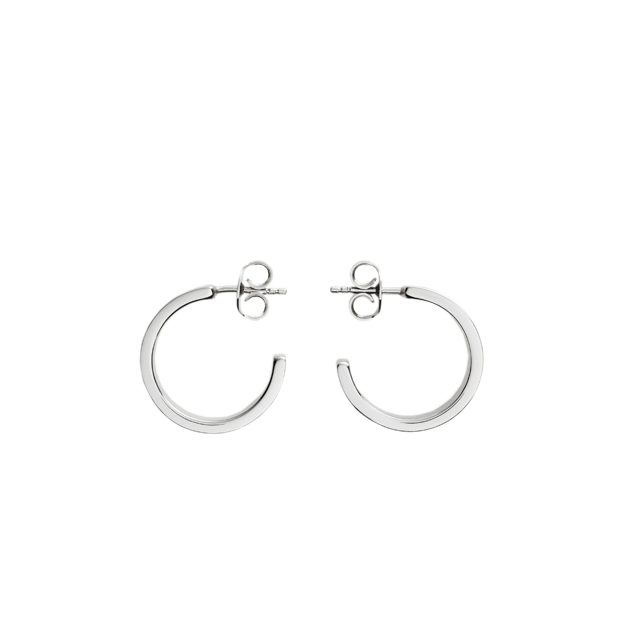 MM6 Maison Margiela Womens Numeric Minimal Signature Hoop Earrings