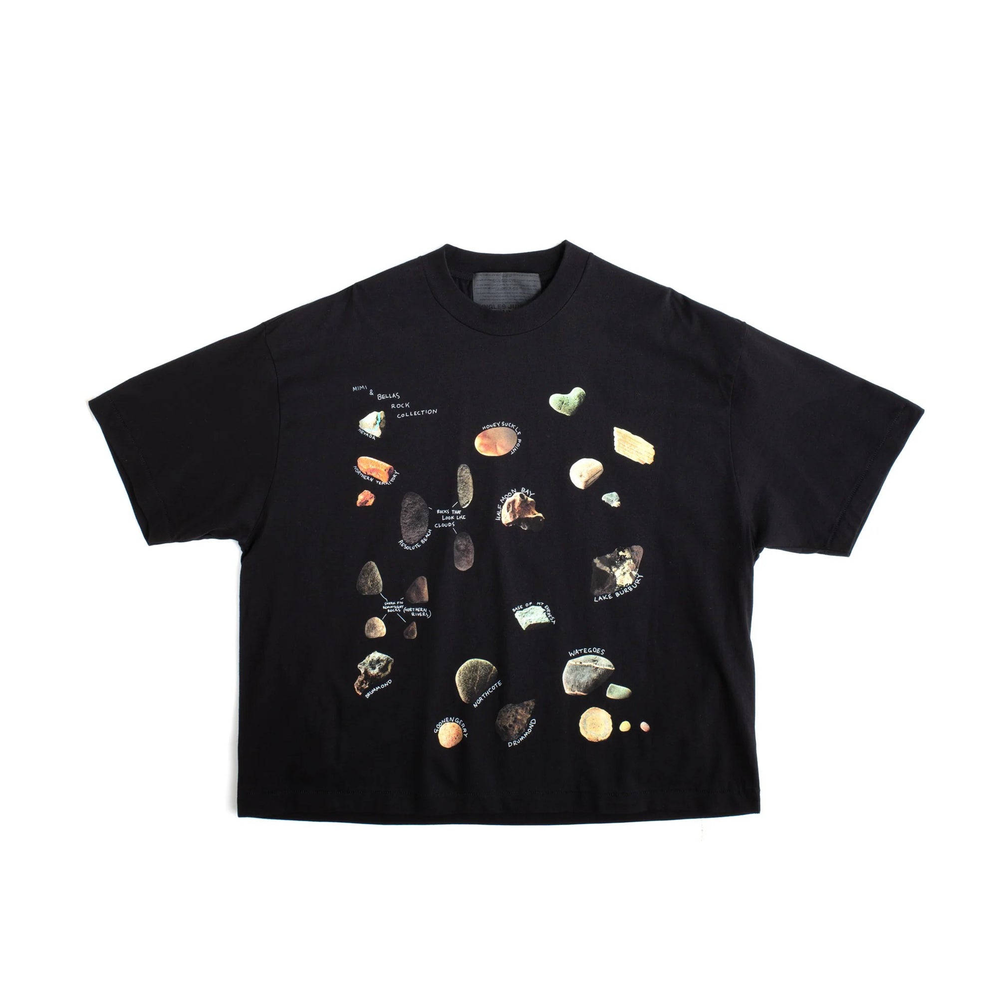 black tshirt on a white background