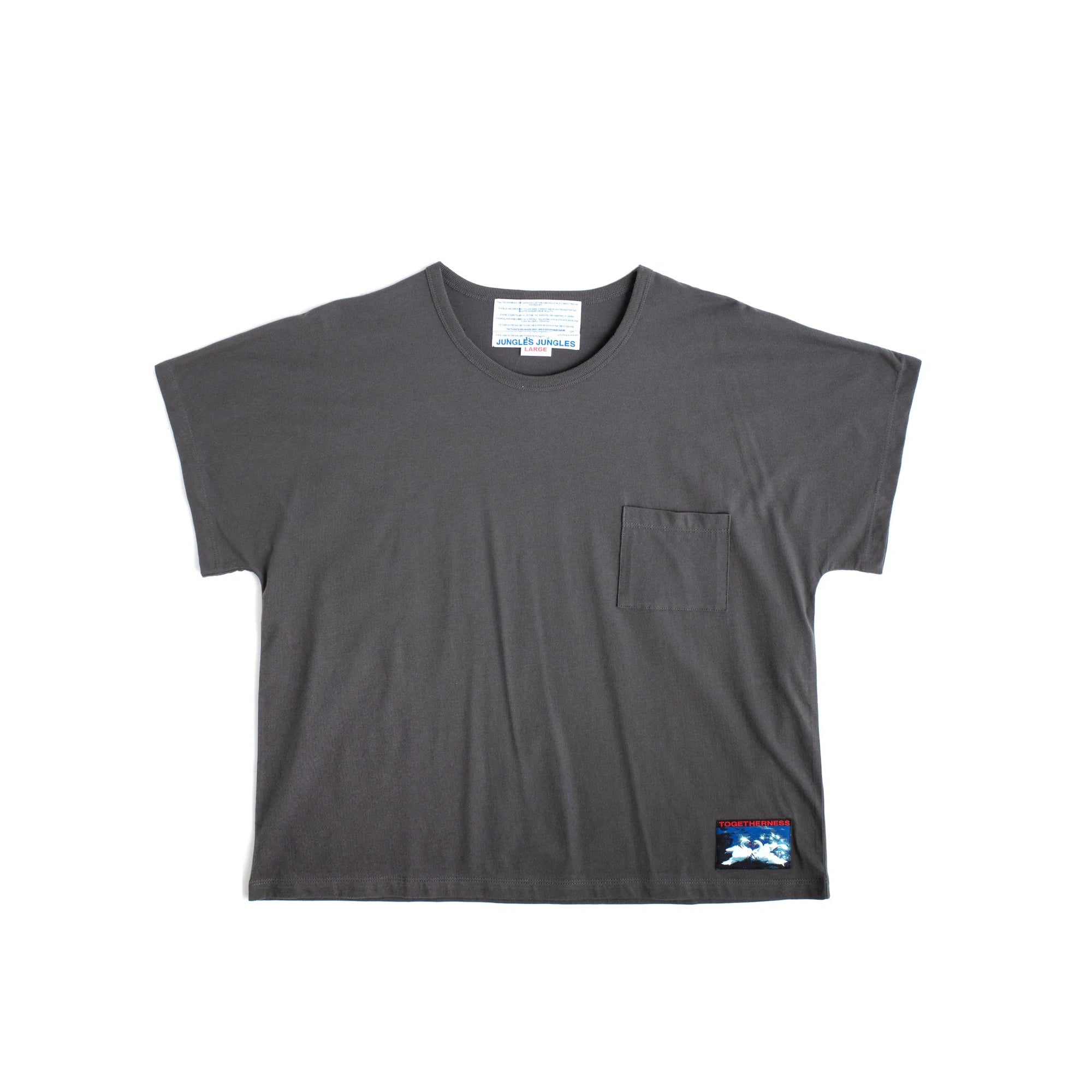 Grey t-shirt on a white background